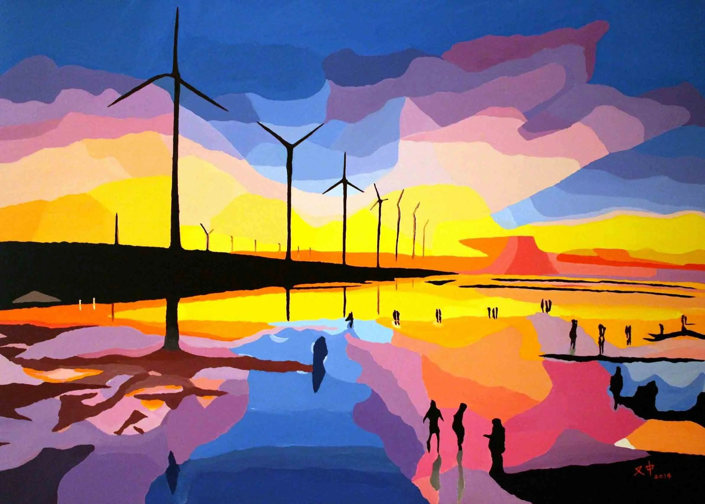 Colorful | 72.5 x 100 cm | Acrylic on Canvas | 5900 USD