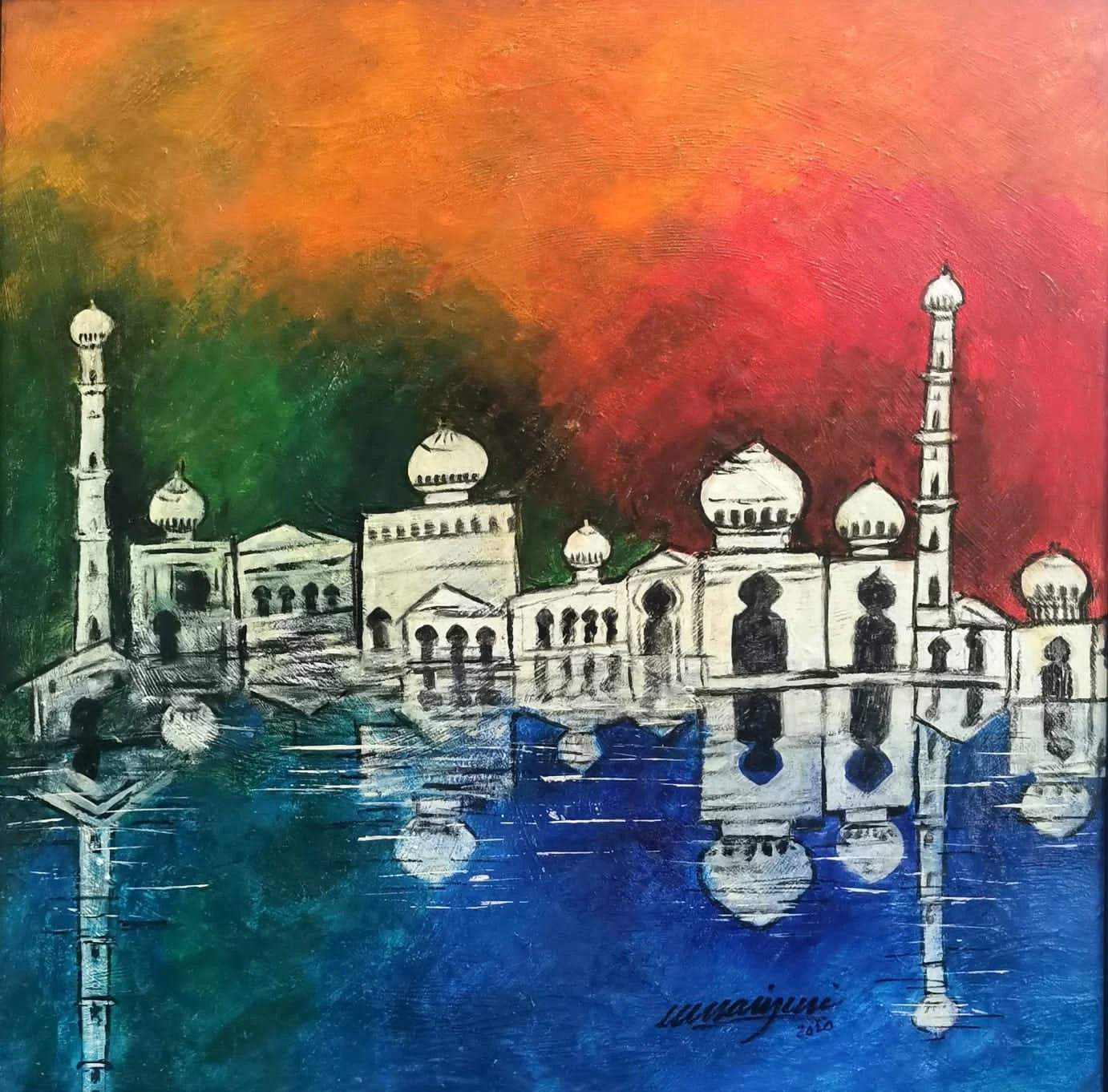 Colours 13 | Acrylic on Canvas | 70 x 70 cm | 700 USD