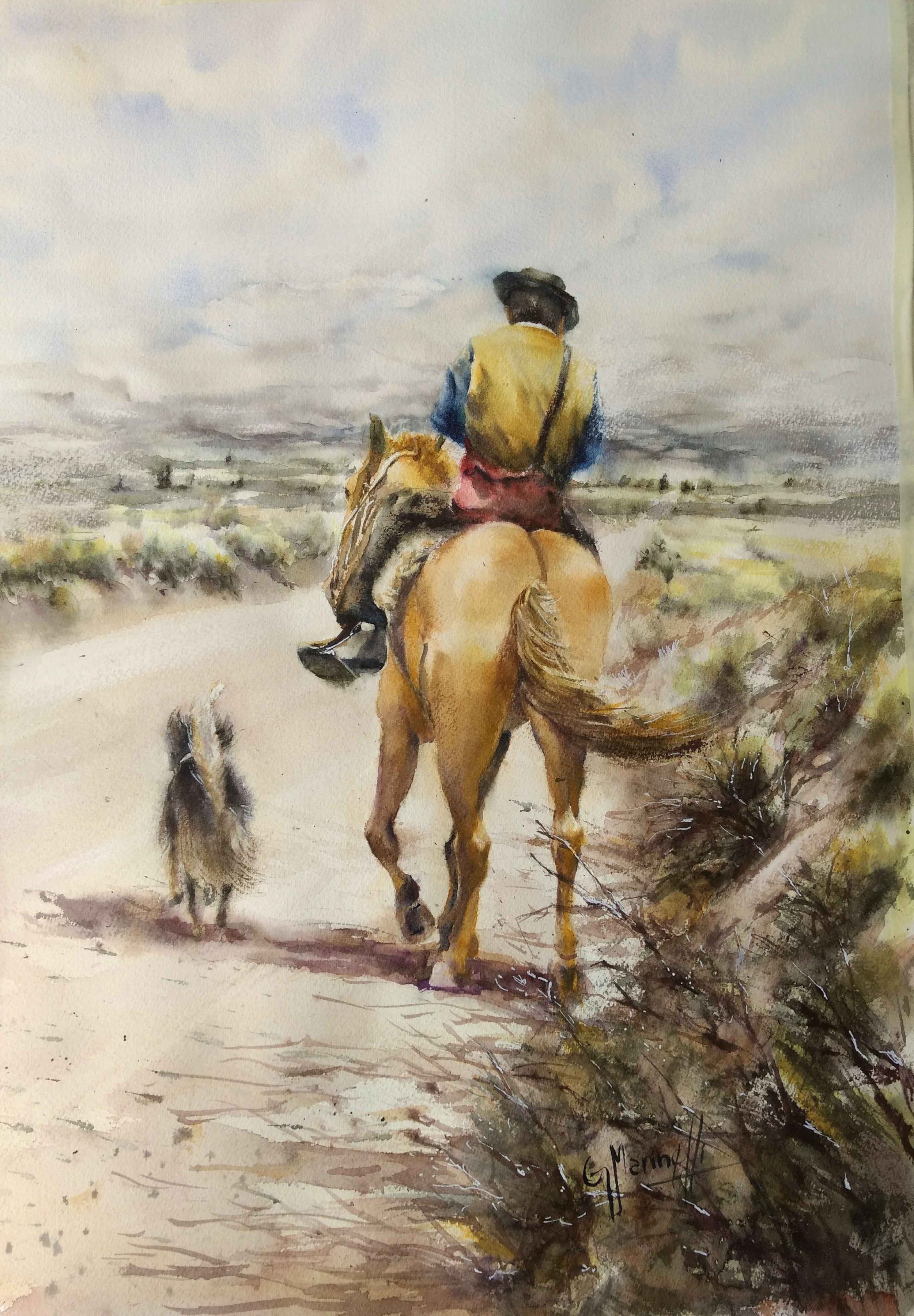 Come With Me II | Pure Watercolour on 300g Paper | 51 x 35 cm | USD 480