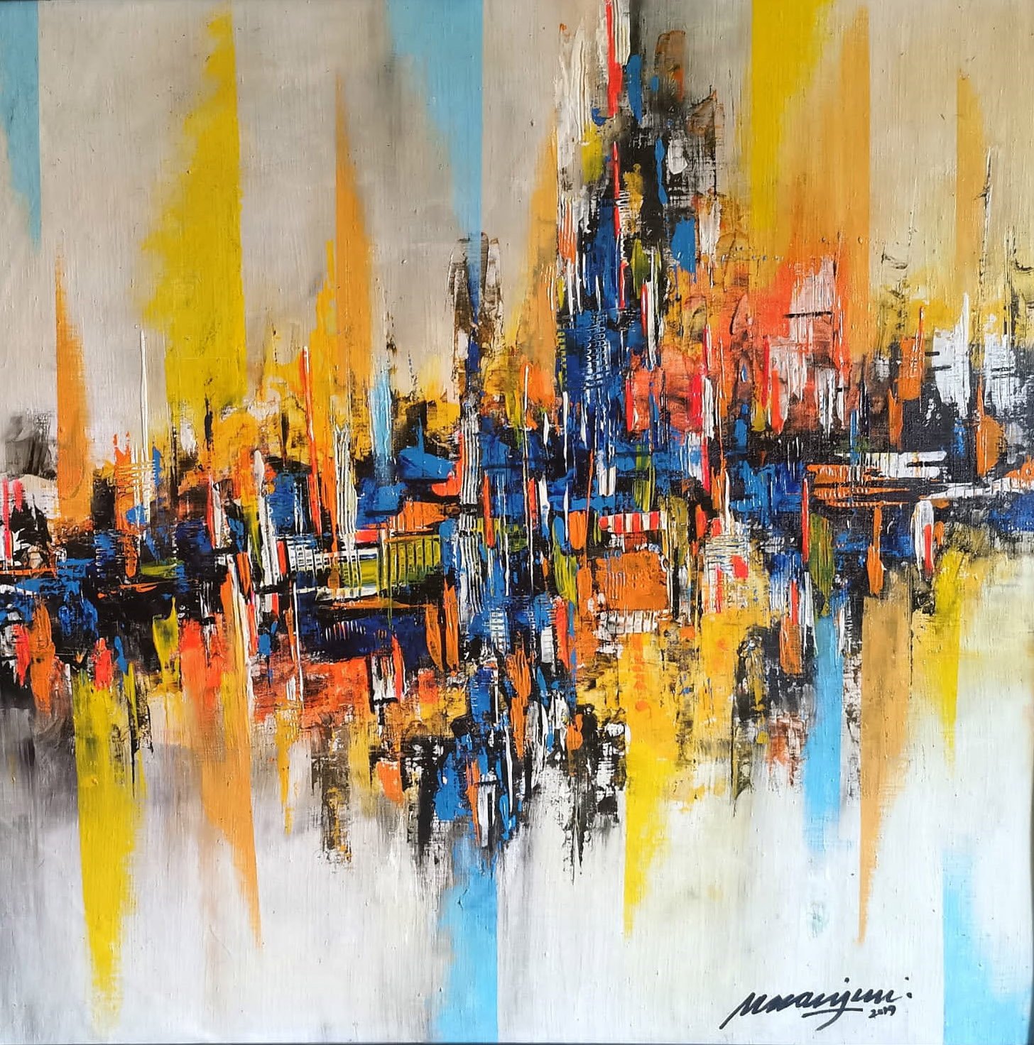 Colours 3 | Acrylic on Canvas | 70 x 70 cm | 700 USD
