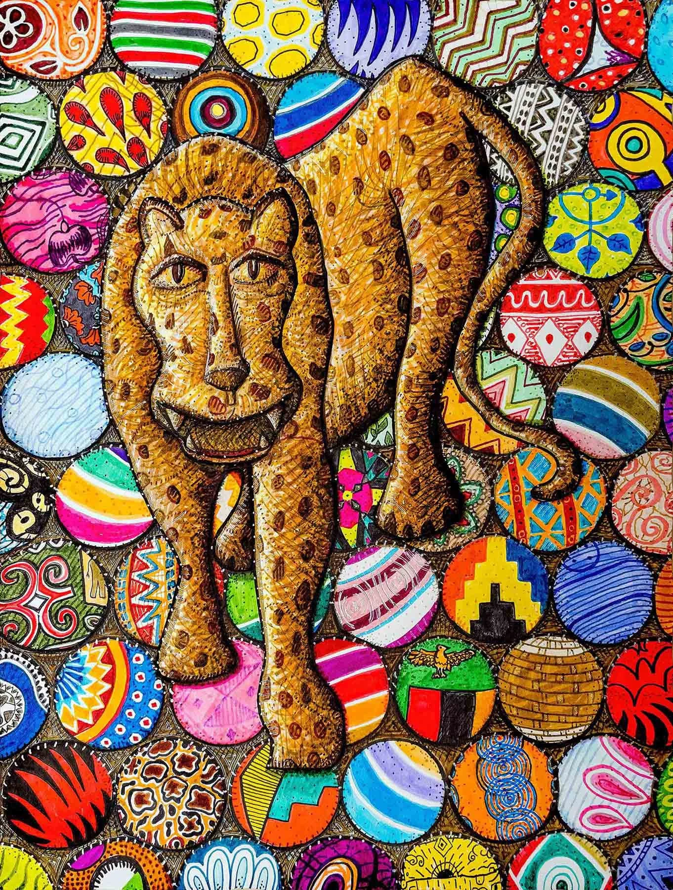 Independence: Leopard | Watercolour on Paper | 30.5 x 22.9 cm | 600 USD