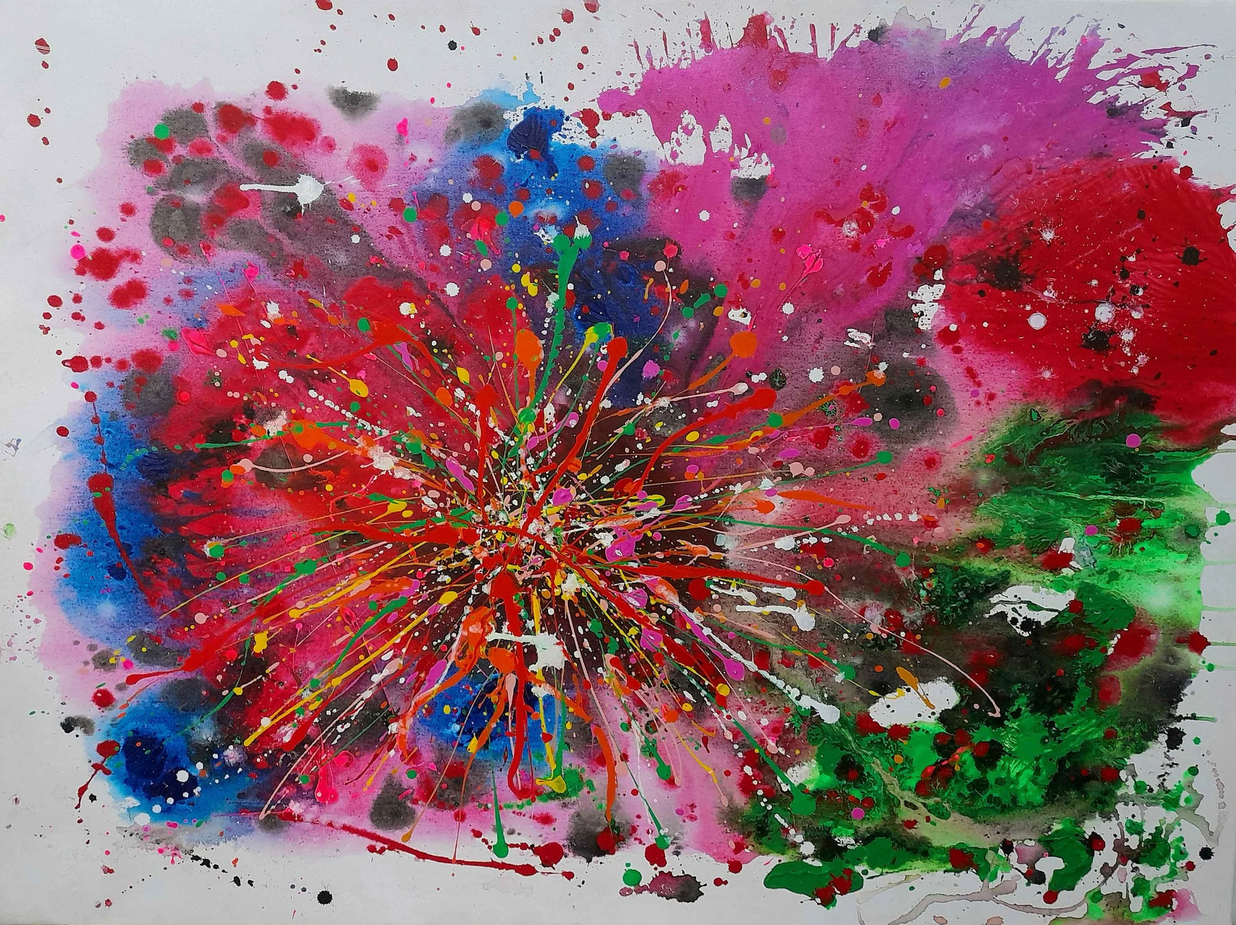 Happy Rainbow Art 4 | Acrylic on Canvas | 61 x 91 cm | 4500 USD