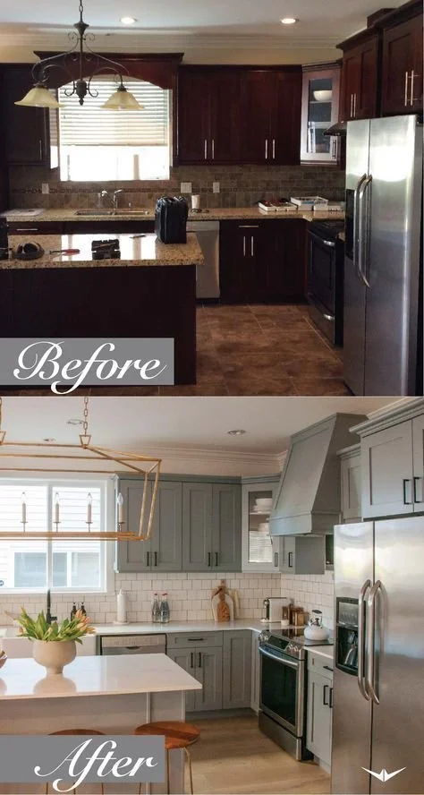 home painting The cabinets are painted with Benjamin Moore Deep Silver The combination of the grey c.jpeg