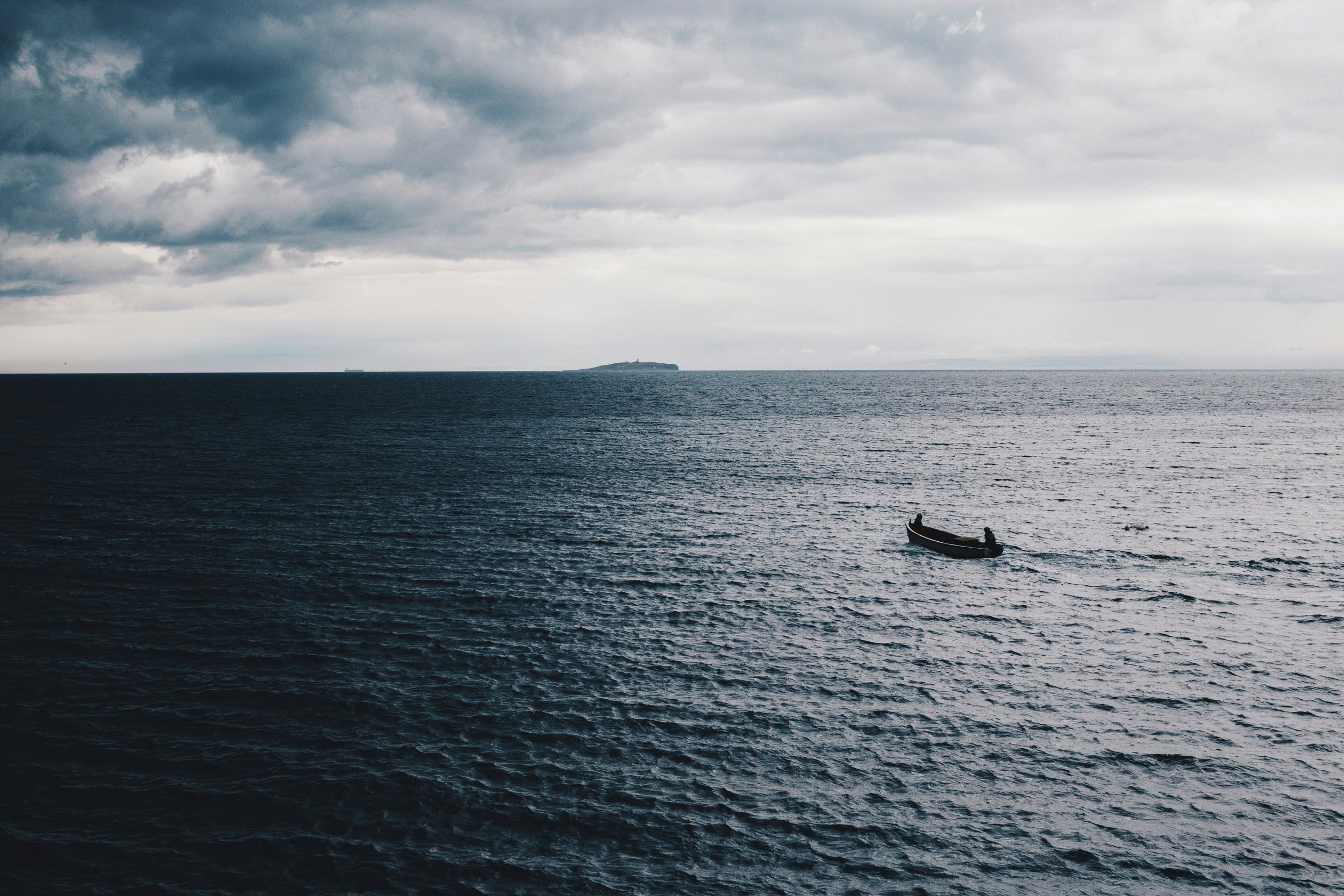 grief can be like being alone on the open ocean