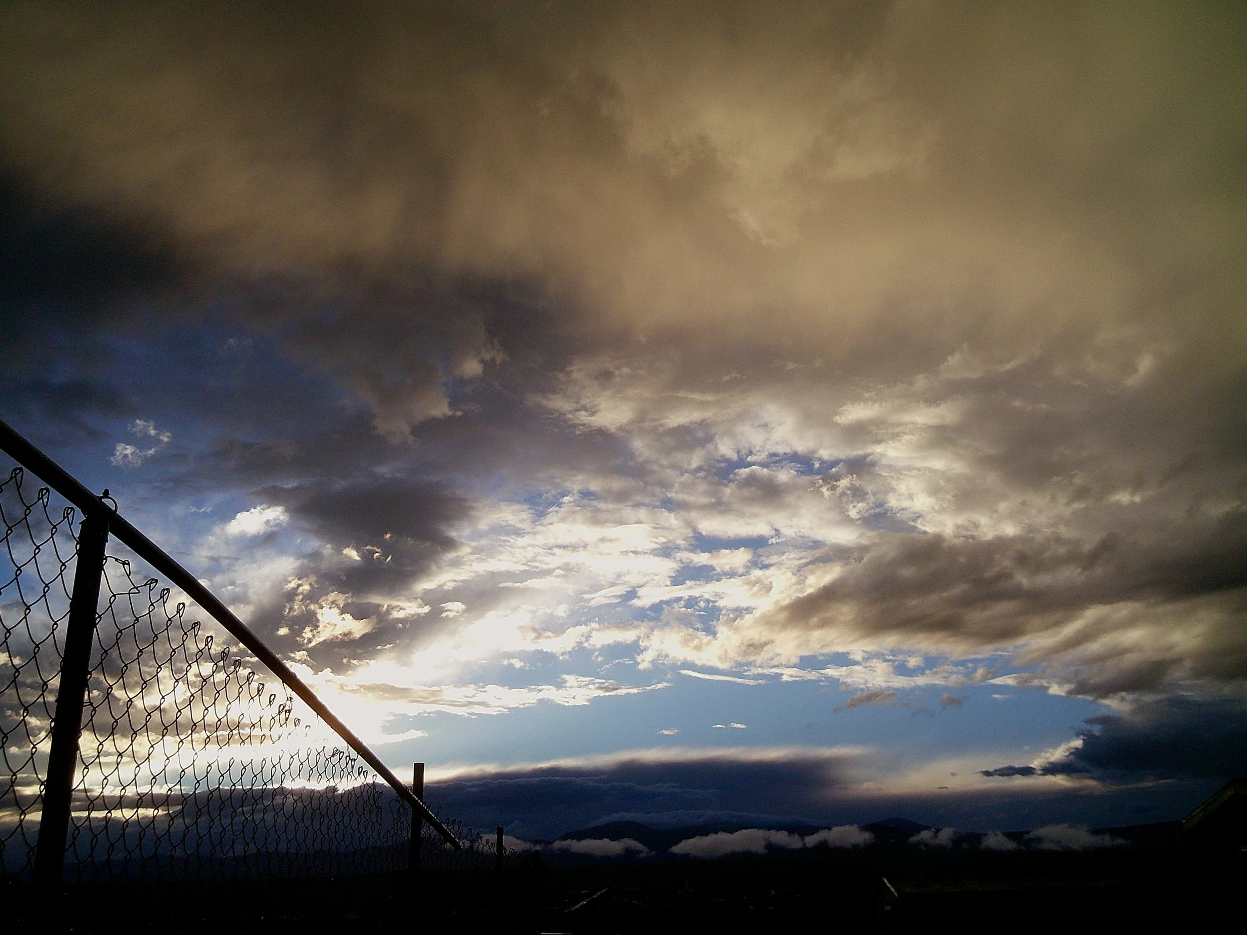 dramatic sky between storms
