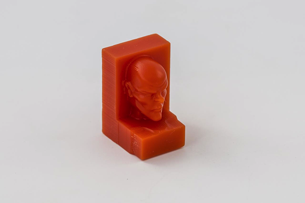 Face milled into machinable wax