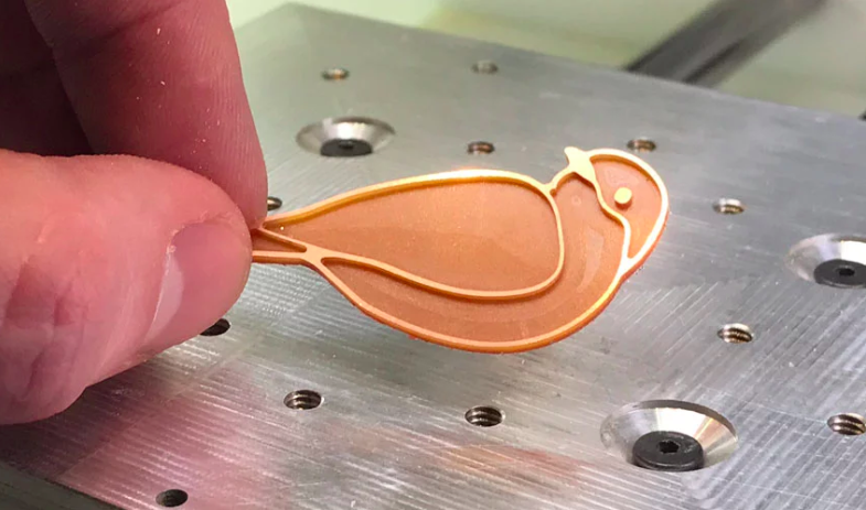 Custom PCB bird is milled!