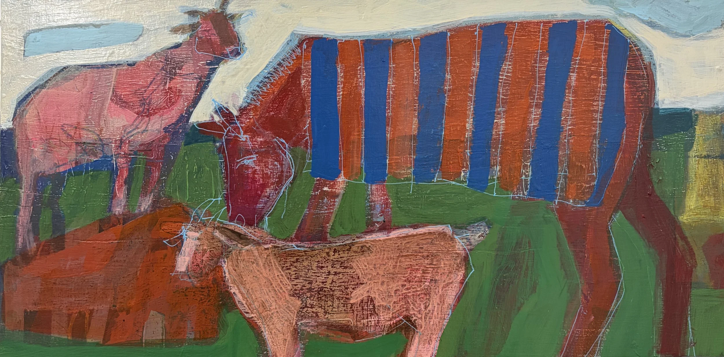 Two Goats and Horse with Blanket.jpeg