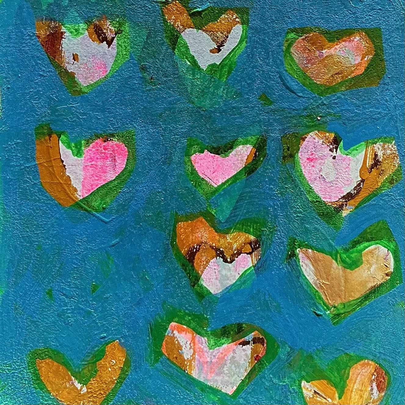 Stolen Heart | Matted to fit an 8"x8" frame