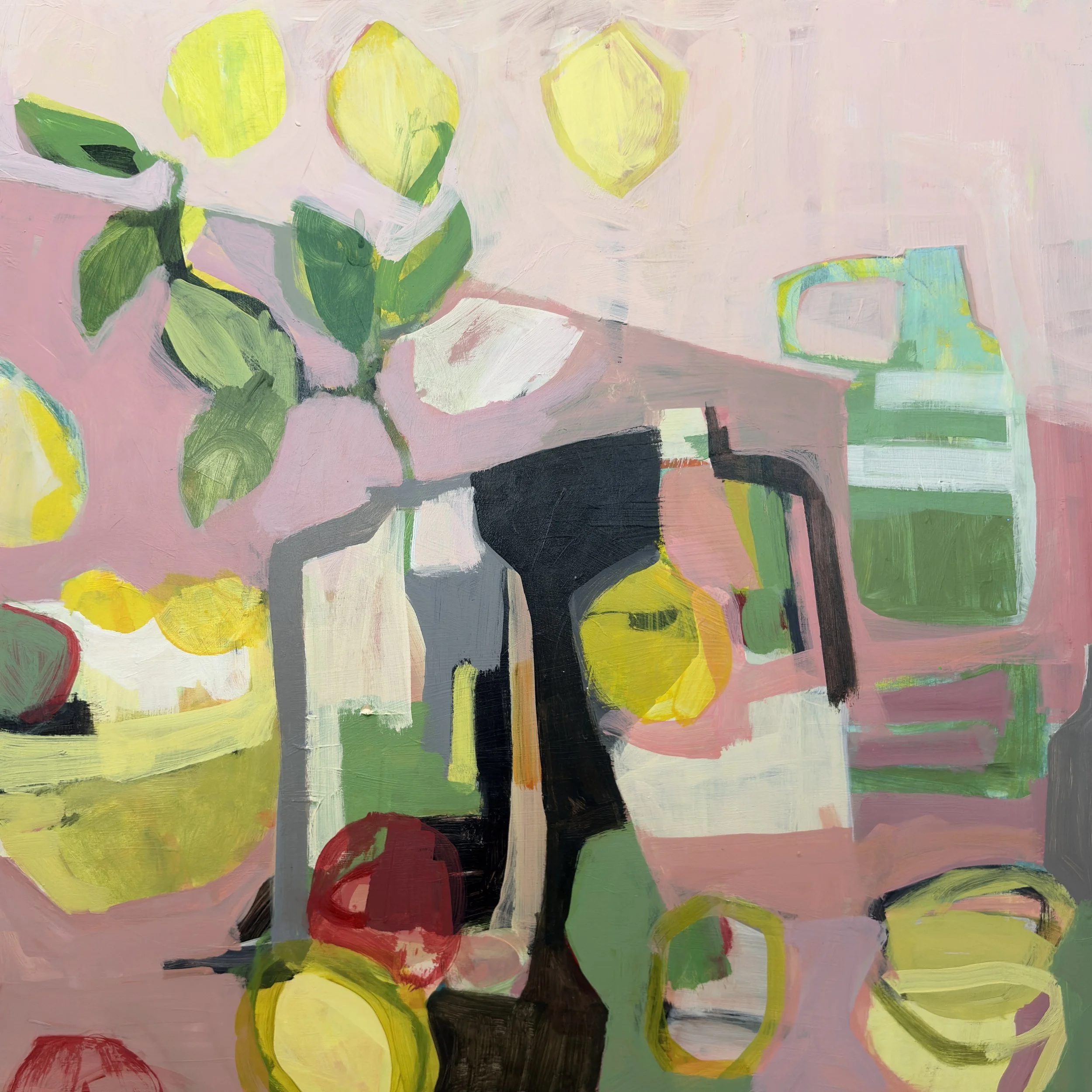 Table with Lemons and Pitchers | 24"x24" |