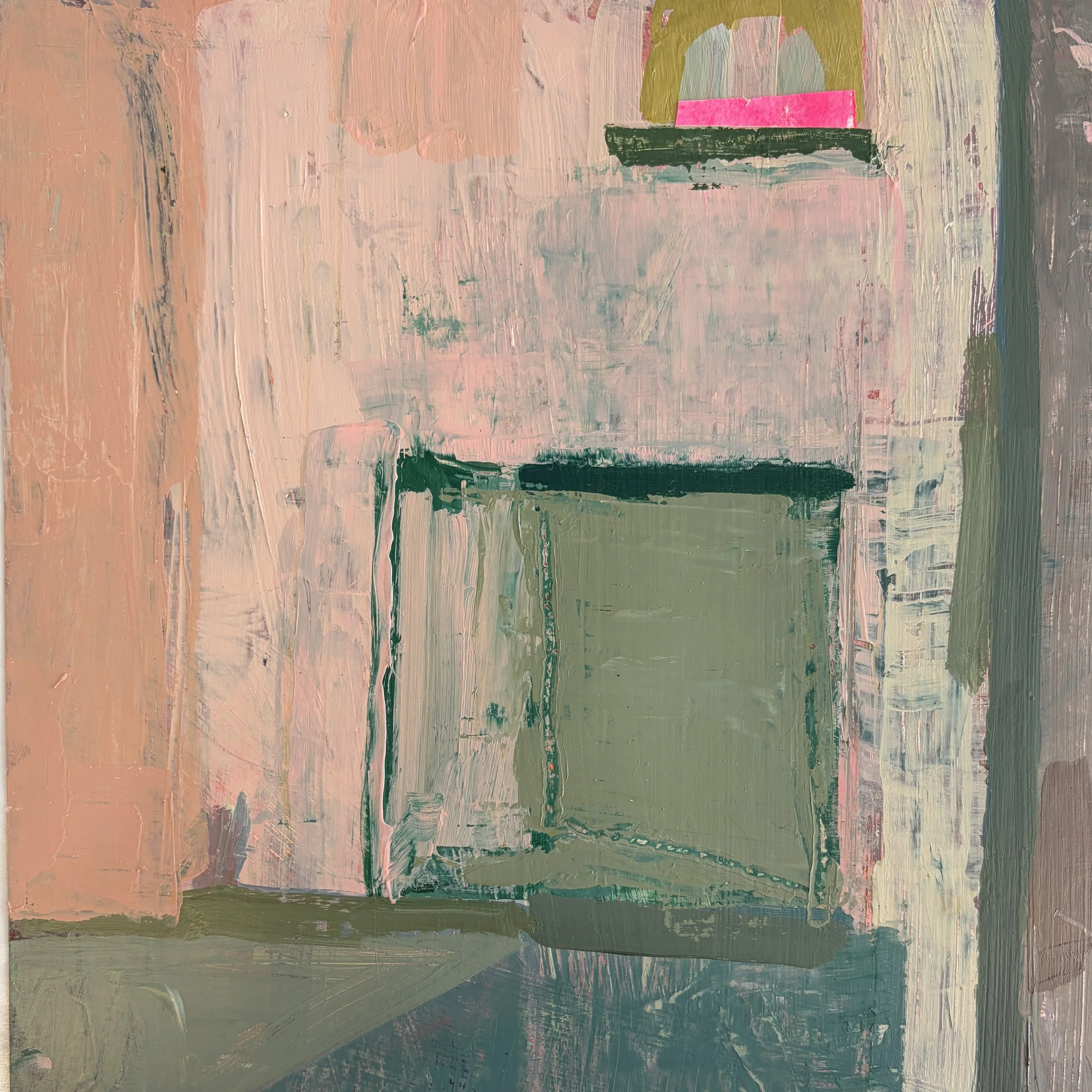 Finestra con Rosa (Window with Pink) 11"x11".jpg