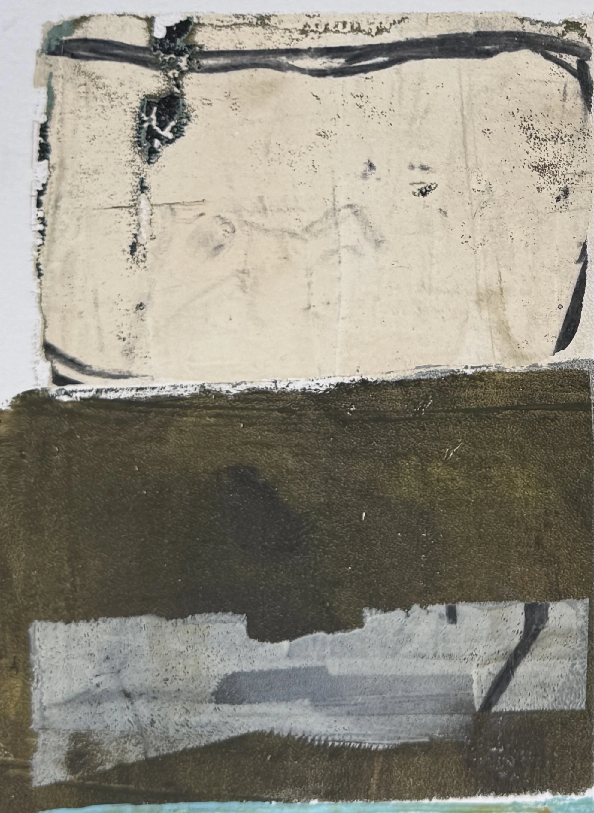 Open Range ll | 5.125"x6.5" (6.75"x8.25") | Acrylic on Paper