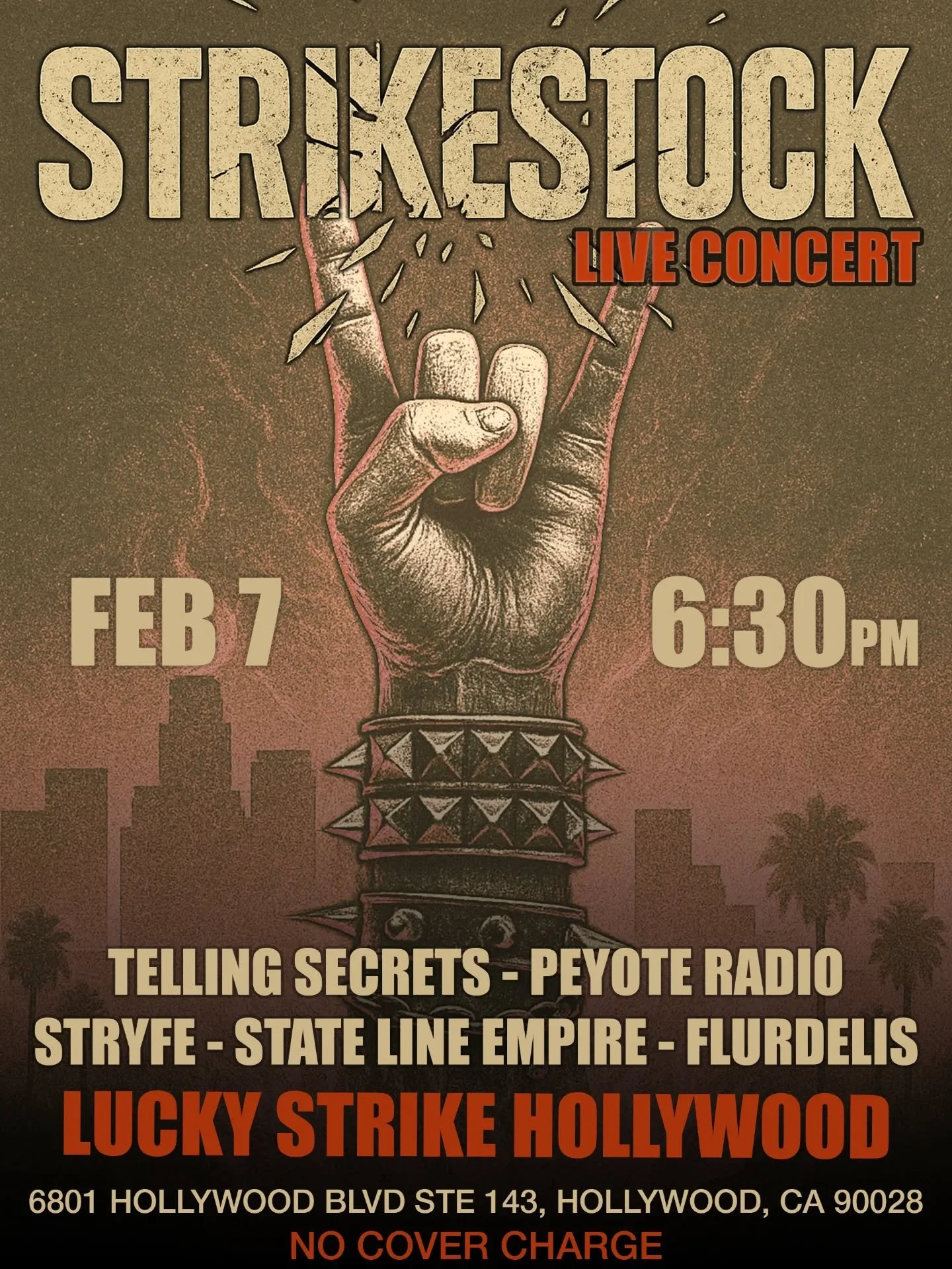 Hollywood, mark your calendars. We&rsquo;re excited to announce our next live show 🌴❗️
On February 7, Stryfe returns to the stage at Lucky Strike for StrikeStock showcase.

We&rsquo;re proud to be part of a stacked lineup featuring @tellingsecrets ,