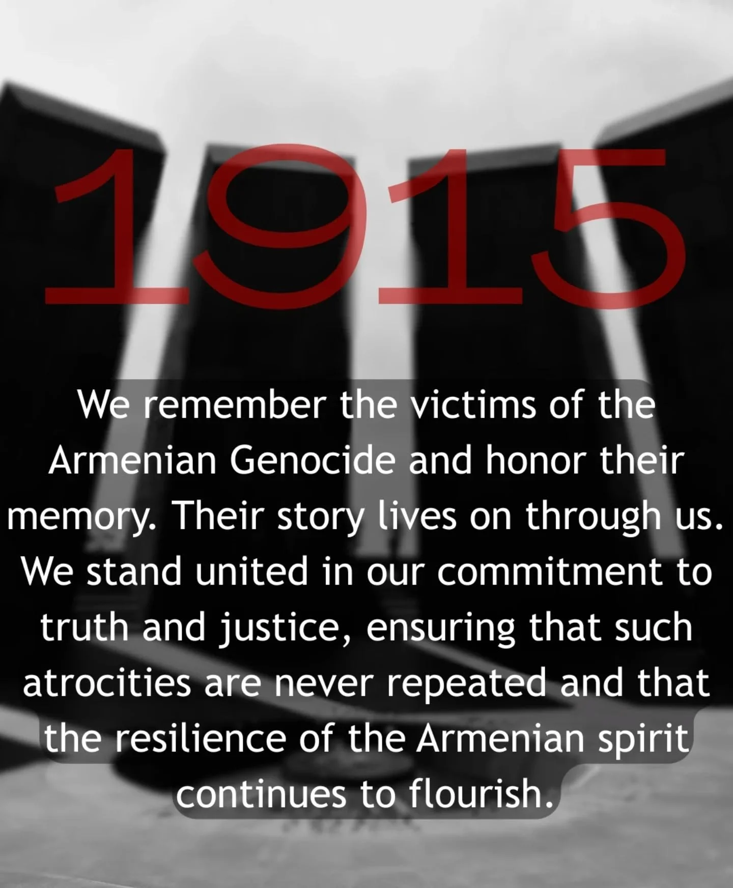April 24 is Armenian Genocide Remembrance Day.
