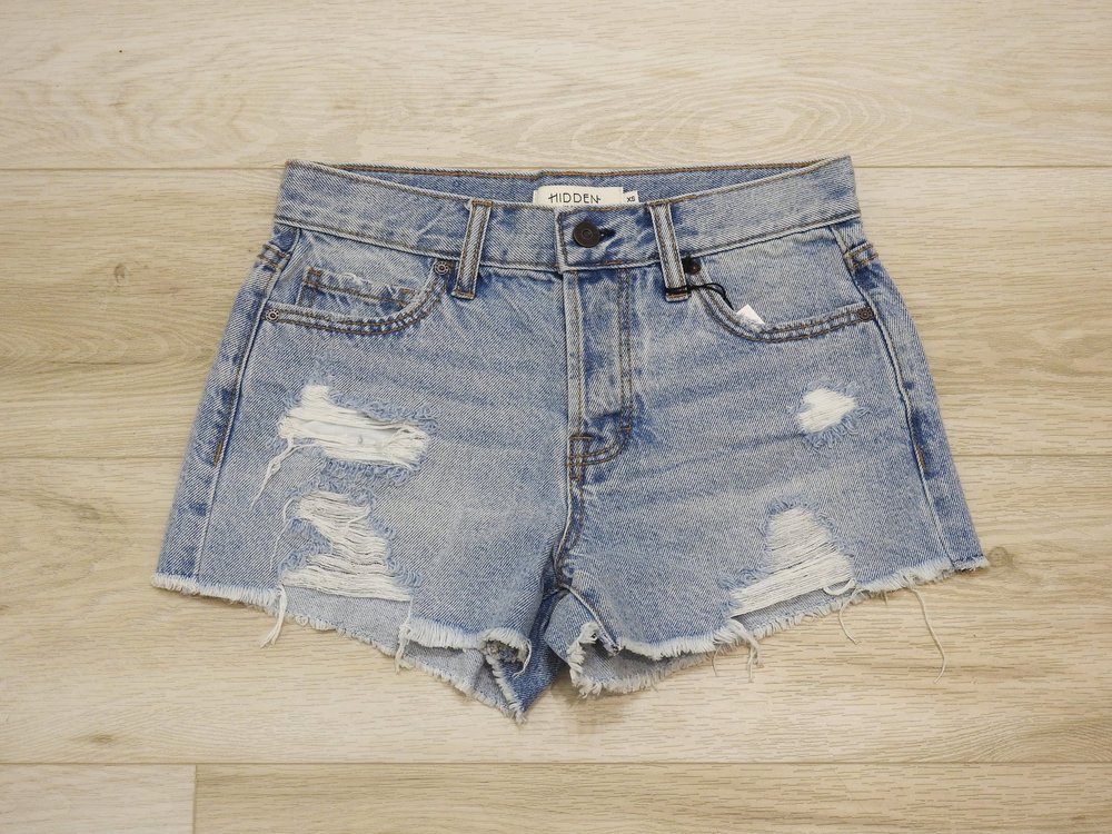 Kenzie Distressed Jean Shorts — Butterfly Beach Clothing