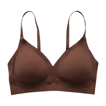 Ahhhh! Breathable Seamless Bra - Dark Coffee.png