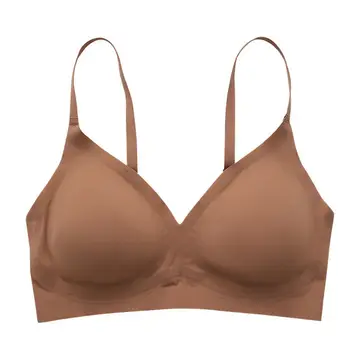 Ahhhh! Breathable Seamless Bra - Brown.png