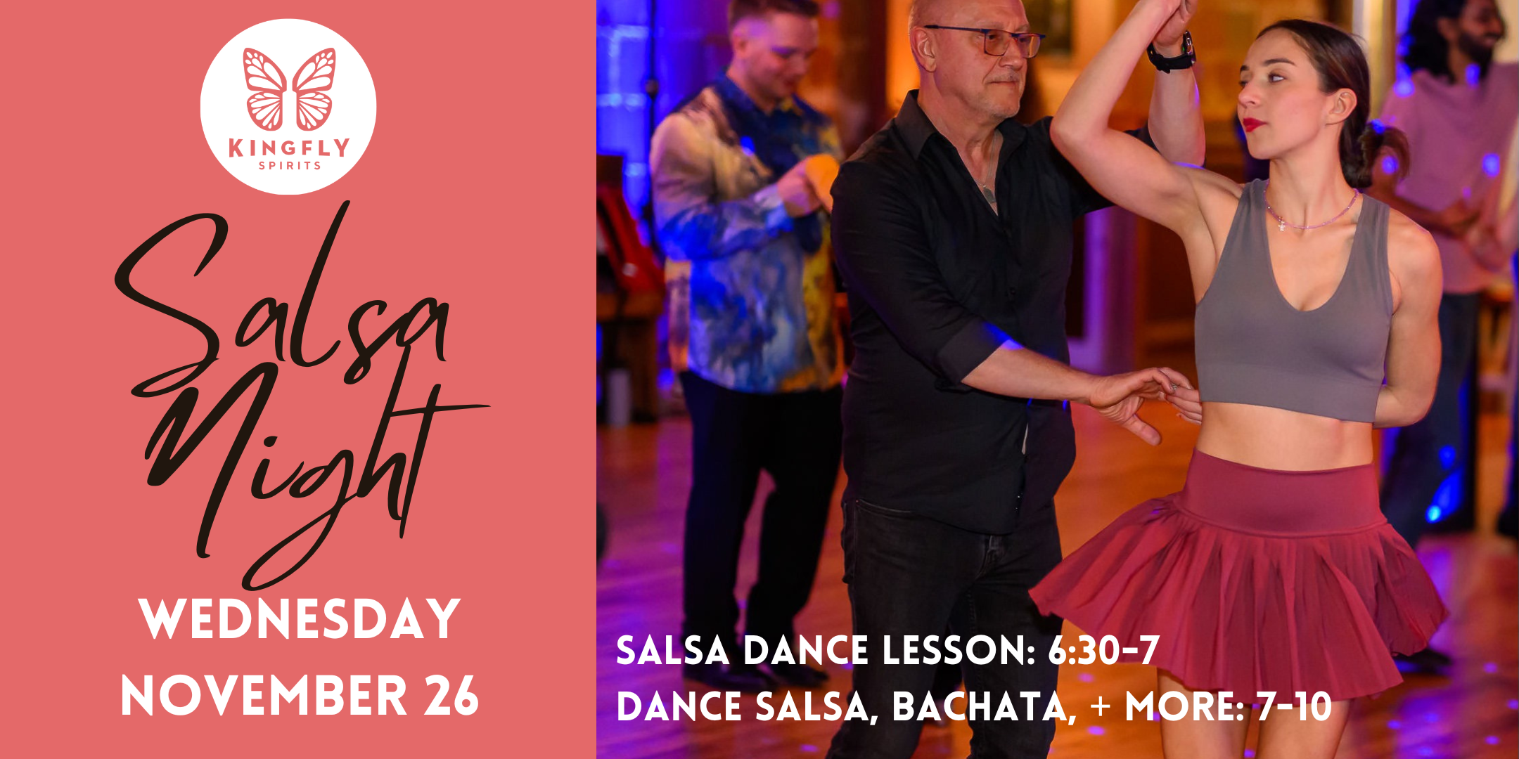 Salsa Night at Kingfly Spirits!