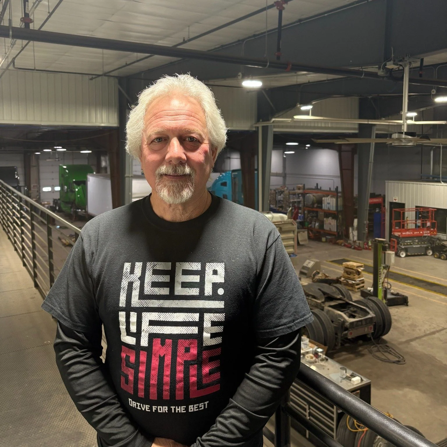 Welcoming Theron.. to the office! 🚛📣

Theron has been driving for us for 8 years, but recently decided to take our recruiting + shop role this past August! 

Theron likes talking to the applicants about our work culture here at K&amp;J. He also lik