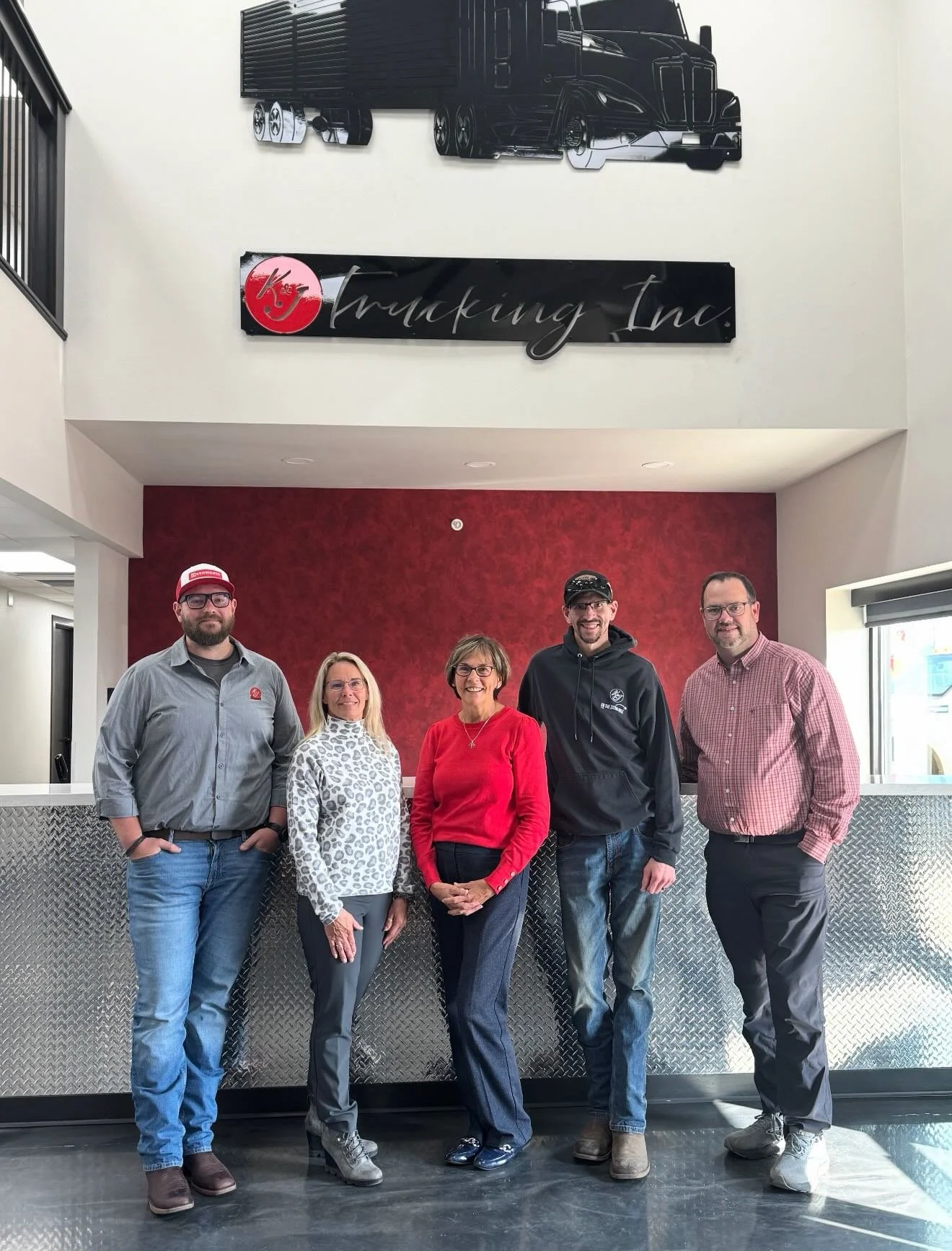 Thank you so much @kenworthtruckco Sioux Falls for the beautiful signage and wall art, it fills the spot perfectly!

 A special thank you to the gentlemen that spent 5 hours hanging it to make it just right!