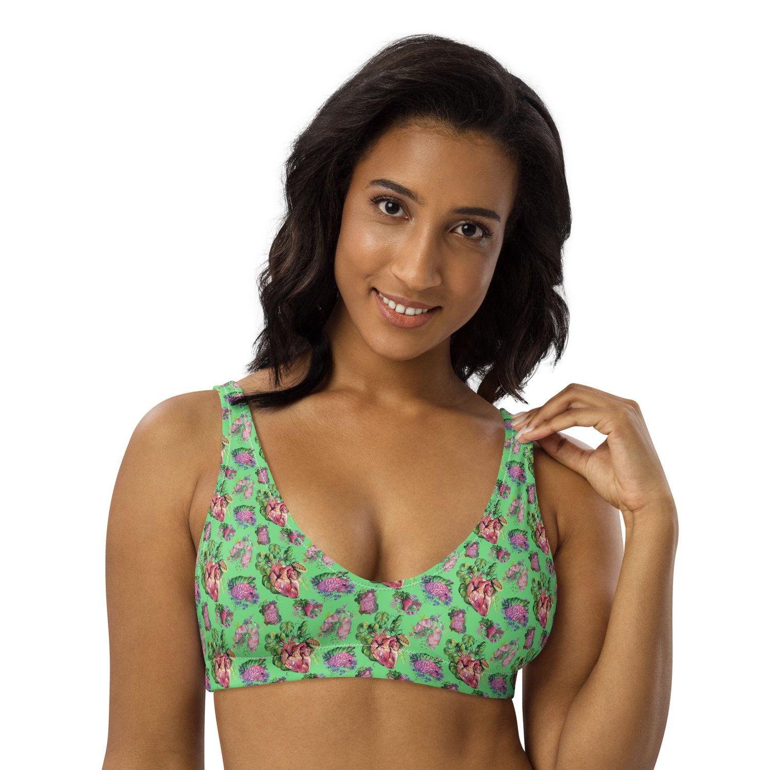 Lush Organs Recycled padded bikini top — Pen and Blink