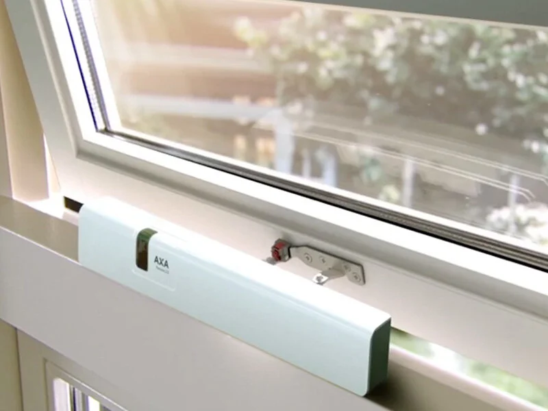 Battery and solar powered window control