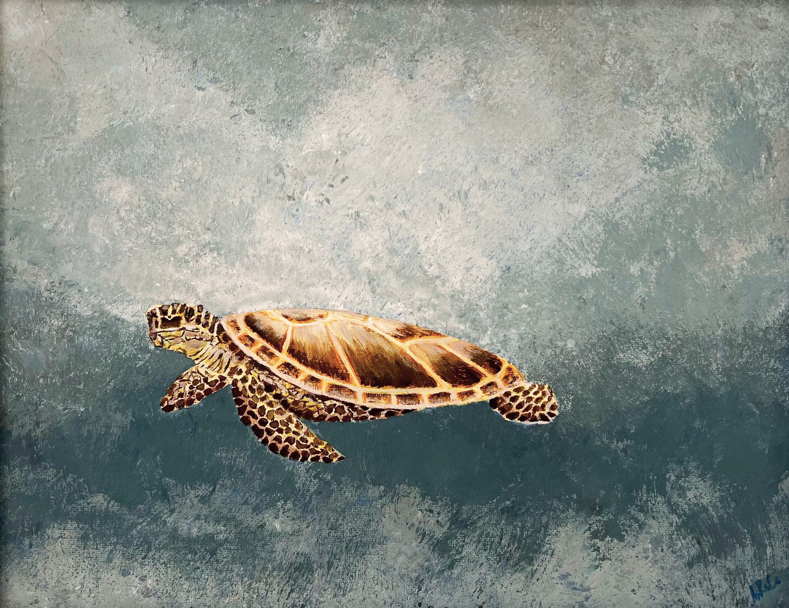 11x14. Acrylic. Includes White Frame. 