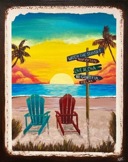 11X14. Acrylic. Includes Brown Floater Frame.