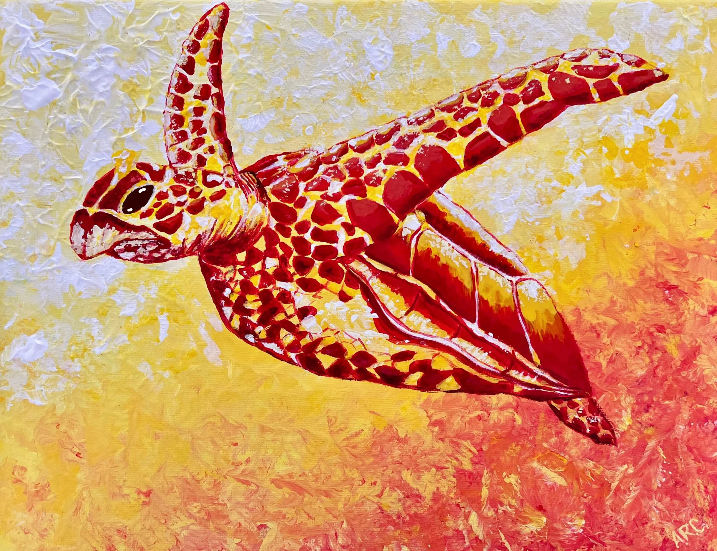 11x14. Acrylic. Includes White Frame.