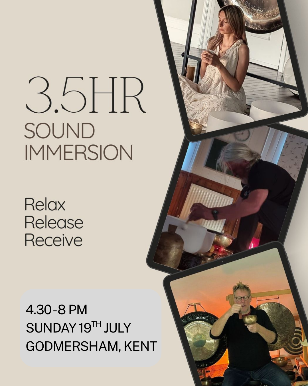 3.5 Hour Sound Immersion &amp; Cacao Ceremony