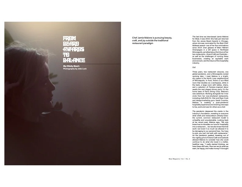 Meal Magazine: From Beard Awards to Balance