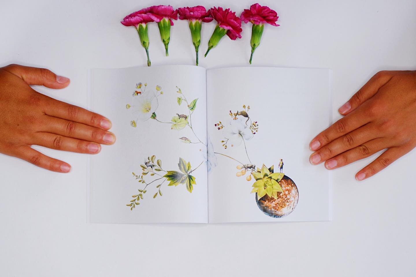 🌺 one of three double page art spreads in Bloom by @rebecca.clouatre.art 🌺 

📷: @katscamera_ 
.
.
.
.
.
.
#ottawa #gatineau #613 #ott #gat #litmag #art #apt613 #arts #collage #collageart #collageartist
