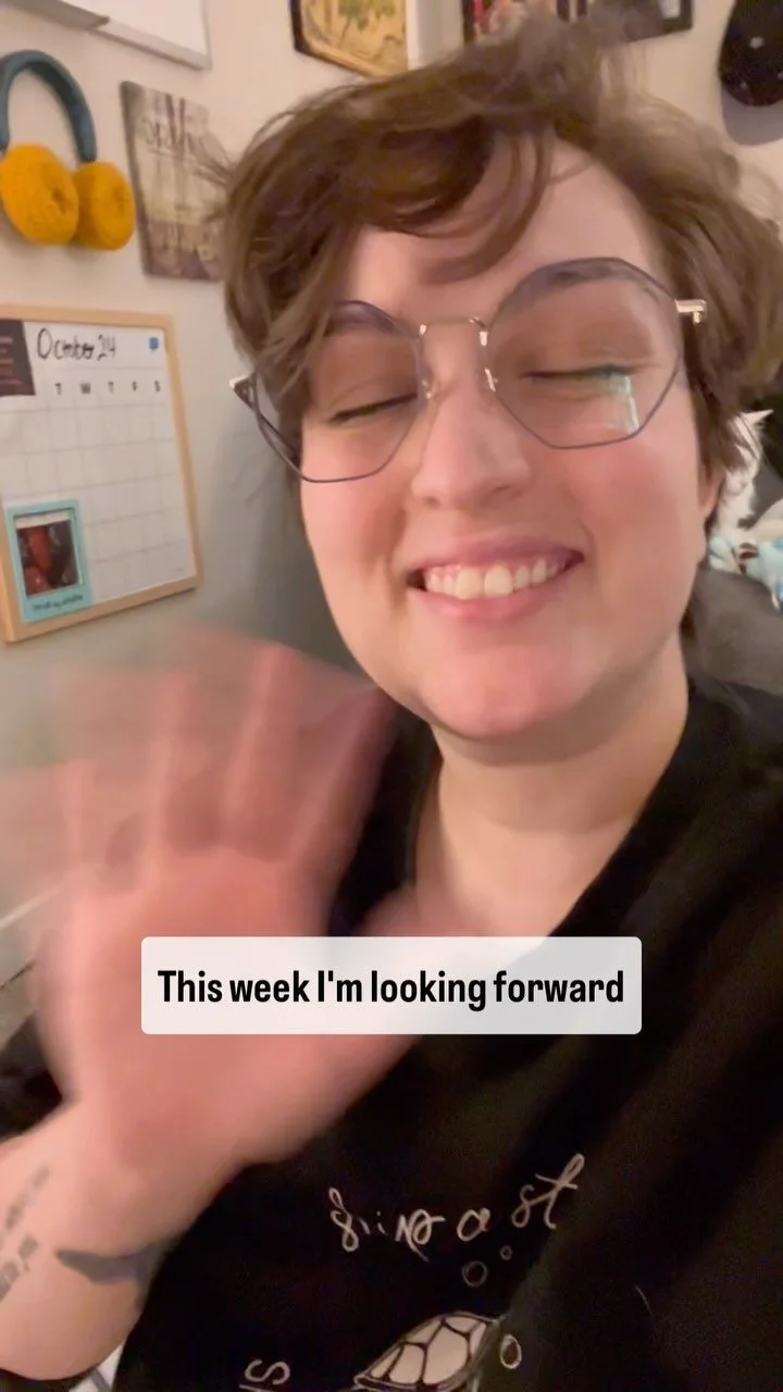 What are you looking forward to?
On Sundays, I like to take a moment to sit and think about what I’m looking forward to the coming week - big or small. It helps my mental health (which really needs some dopamine boosters right now).
I’