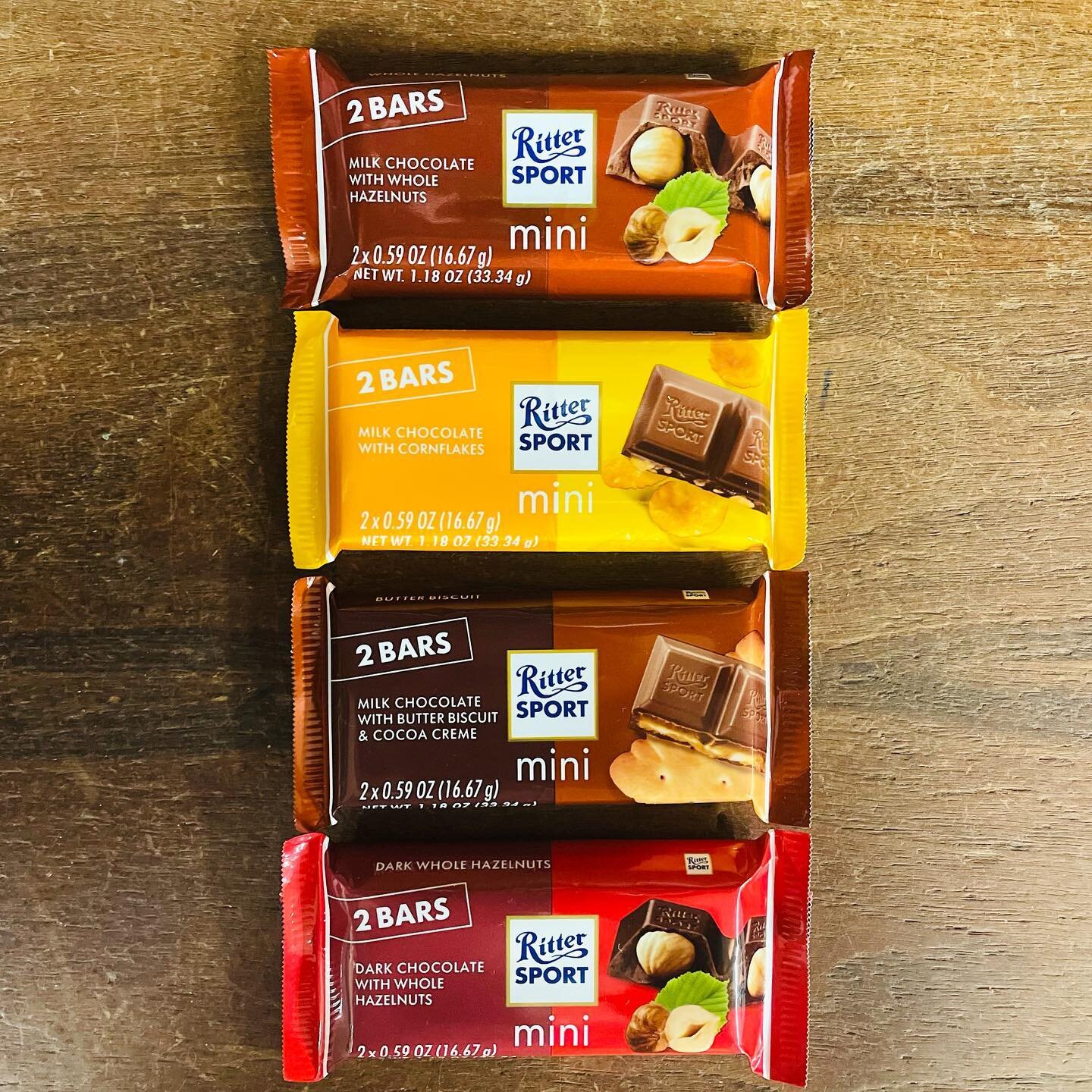 NEW Mini Ritter Sports #hollandpeanutstore #familybusiness #oneholland #hollandmi #hollandmichigan #downtownholland #downtownhollandmichigan #downtownhollandmi #shopsmall #shoplocal #shopindependent #shopsmallbusiness #candy #candyshop #candyland #ca