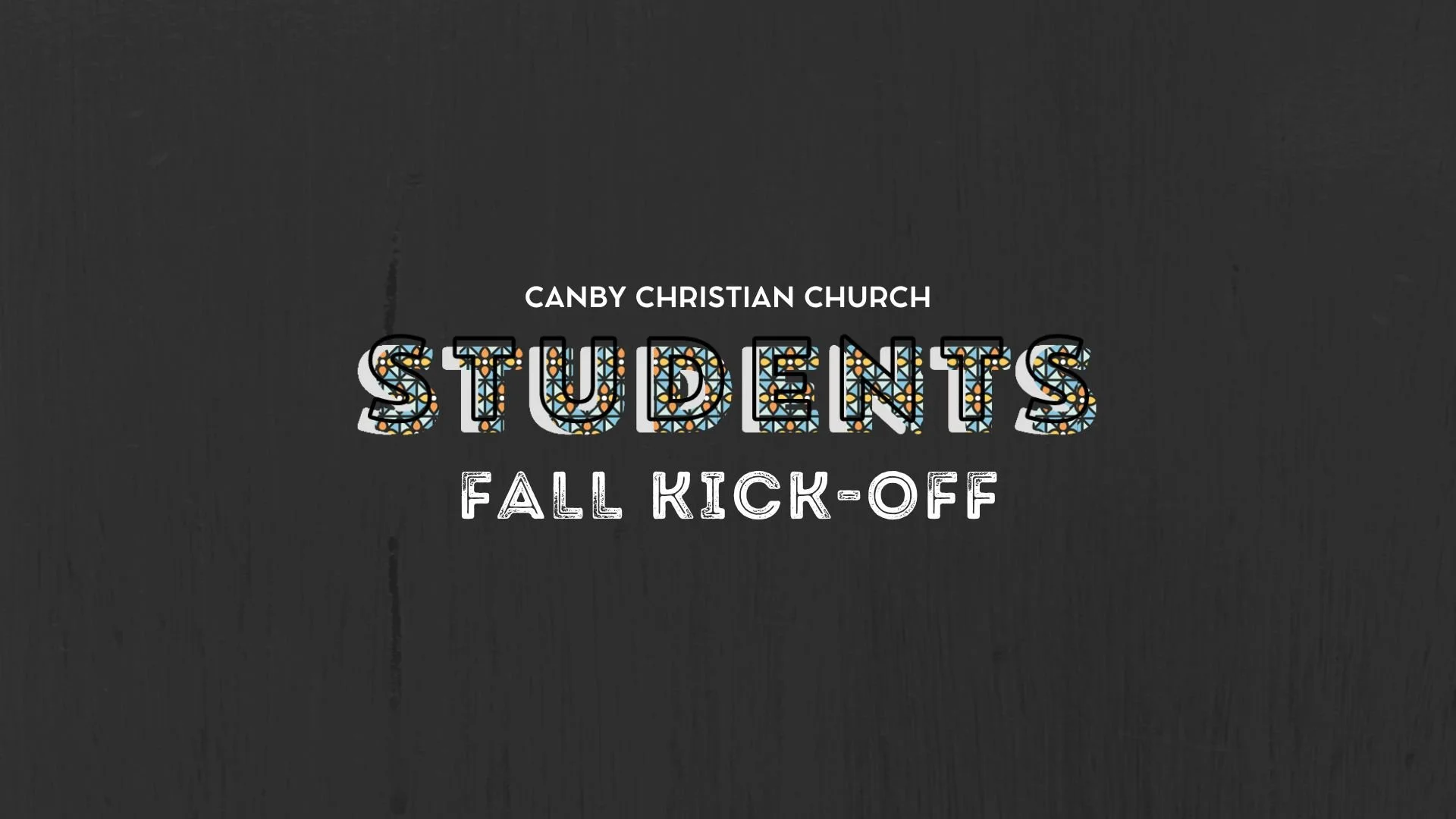 Students Fall Kickoff