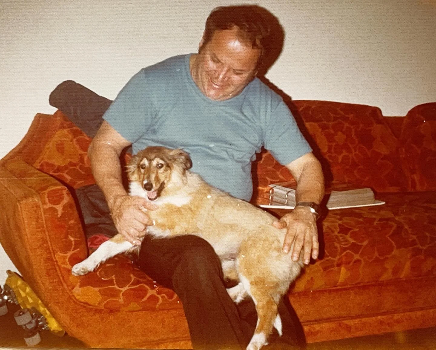 Looking through old family photos and found further proof that my Grandparents were way cooler than I&rsquo;ll ever be. Take a look at their amazing couch 😍. I mean come on. The burnt orange, the flower power, the shape, it doesn&rsquo;t get any bet