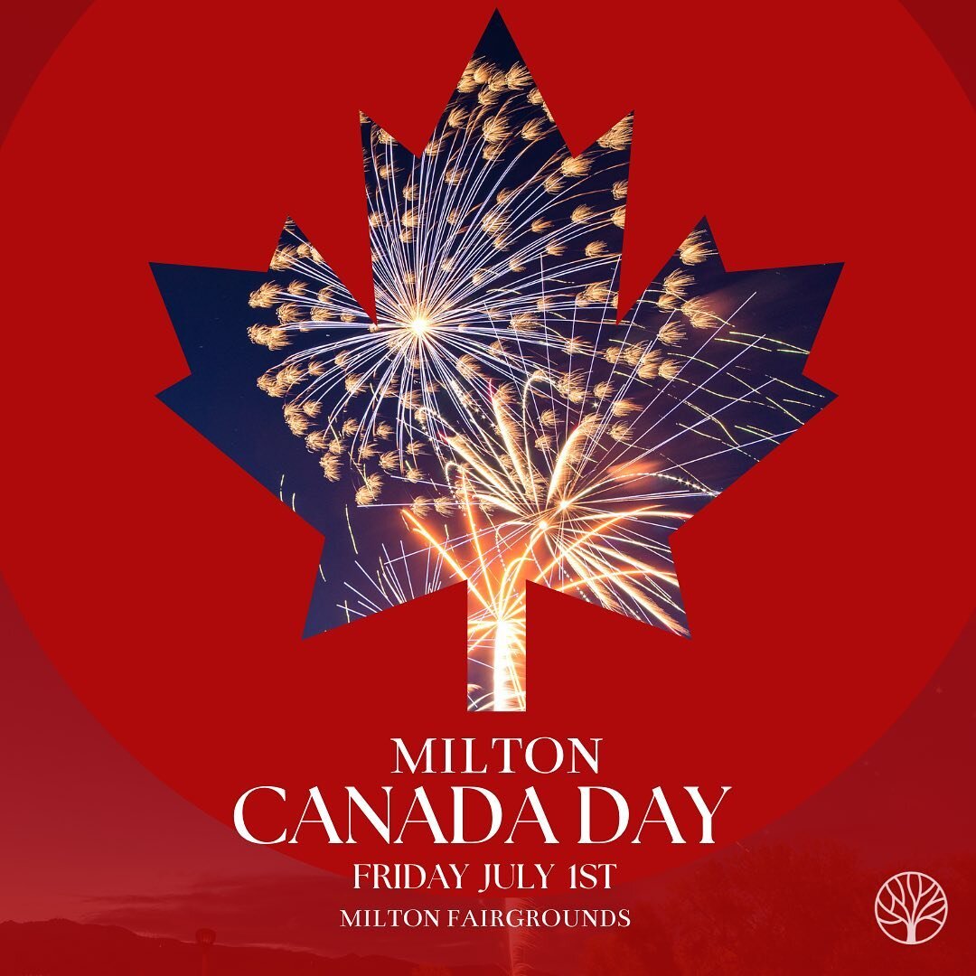 🍁 Canada Day - Milton 🍁 

2pm- 10pm Milton Fairgrounds 

🎸Live Entertainment 
🦎Exotic Animals
🚂 Steam Era Exhibit
🍻Beer Tent
🍔Food Vendors
🎂 Canada Day Cake
🏖Inflatables / Games / Sand Hill
🎆 Fireworks

#milton #canadaday #miltonevents #can