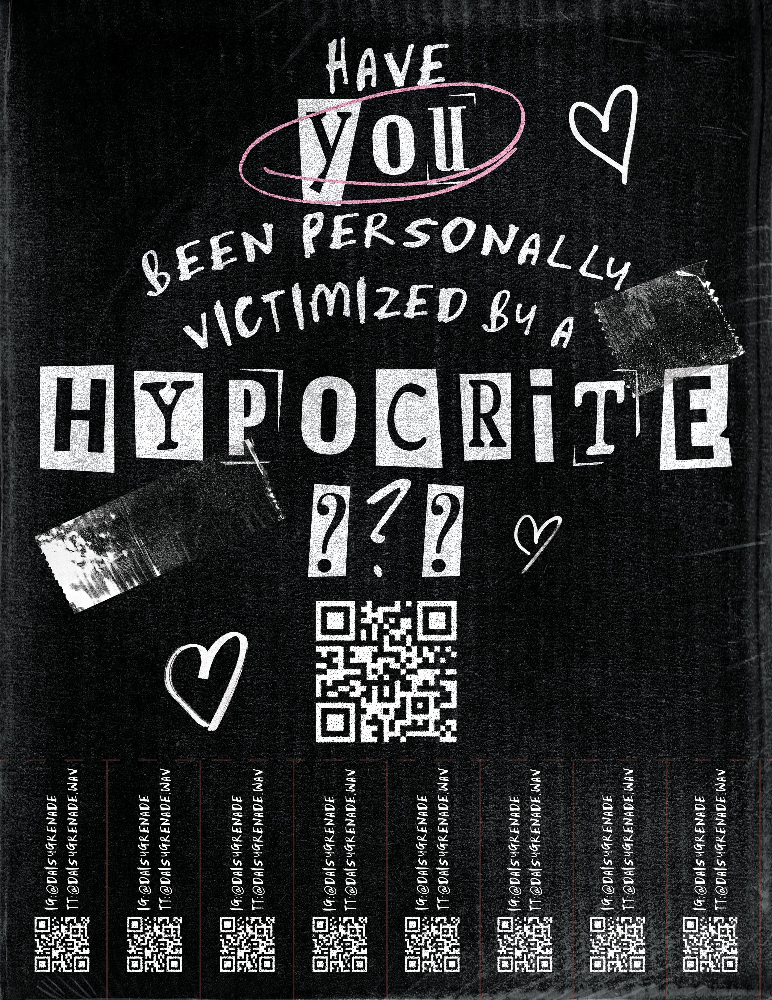 Daisy Grenade "Hypocrite" Pull Tab Poster