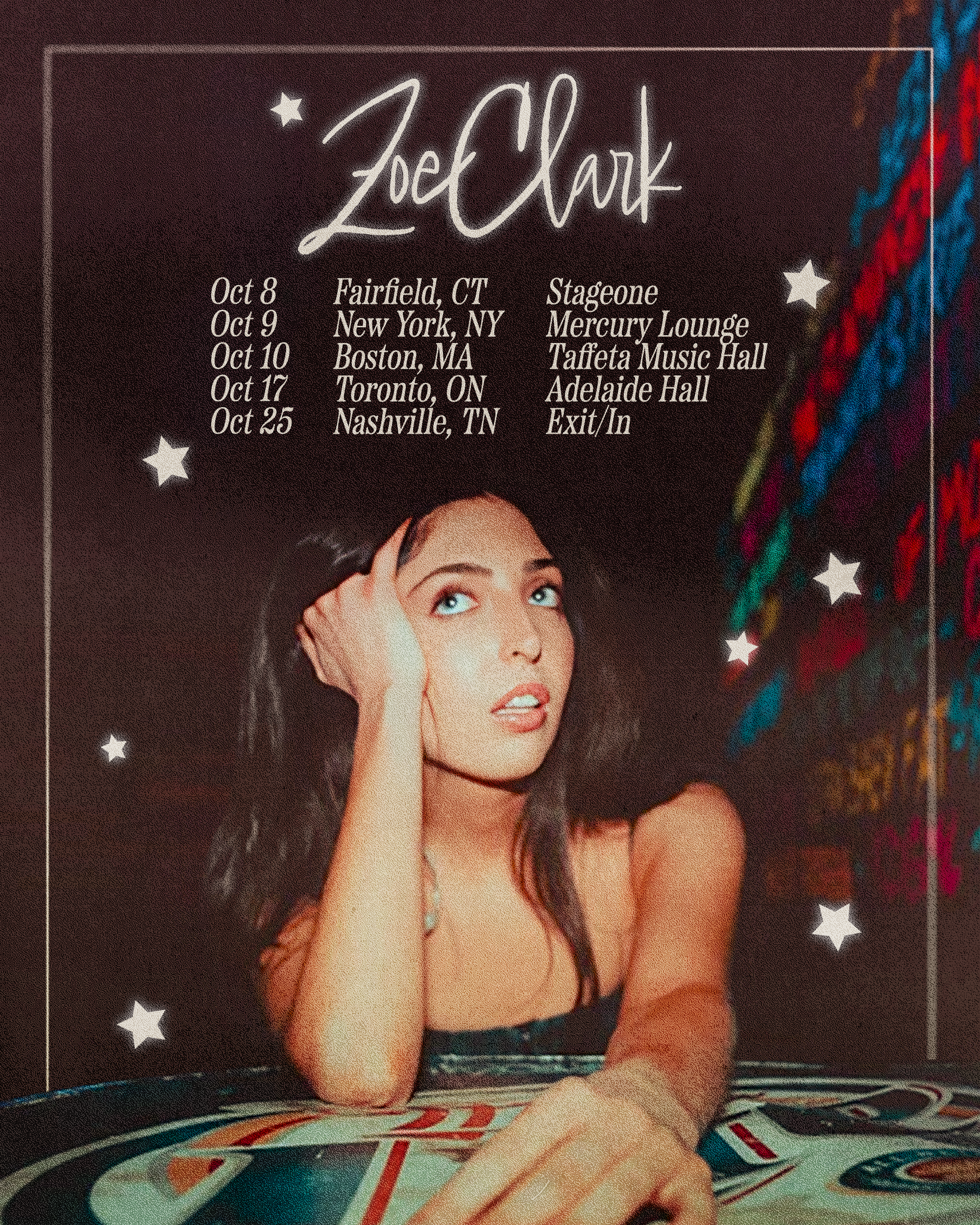 Zoe Clark Tour Admat