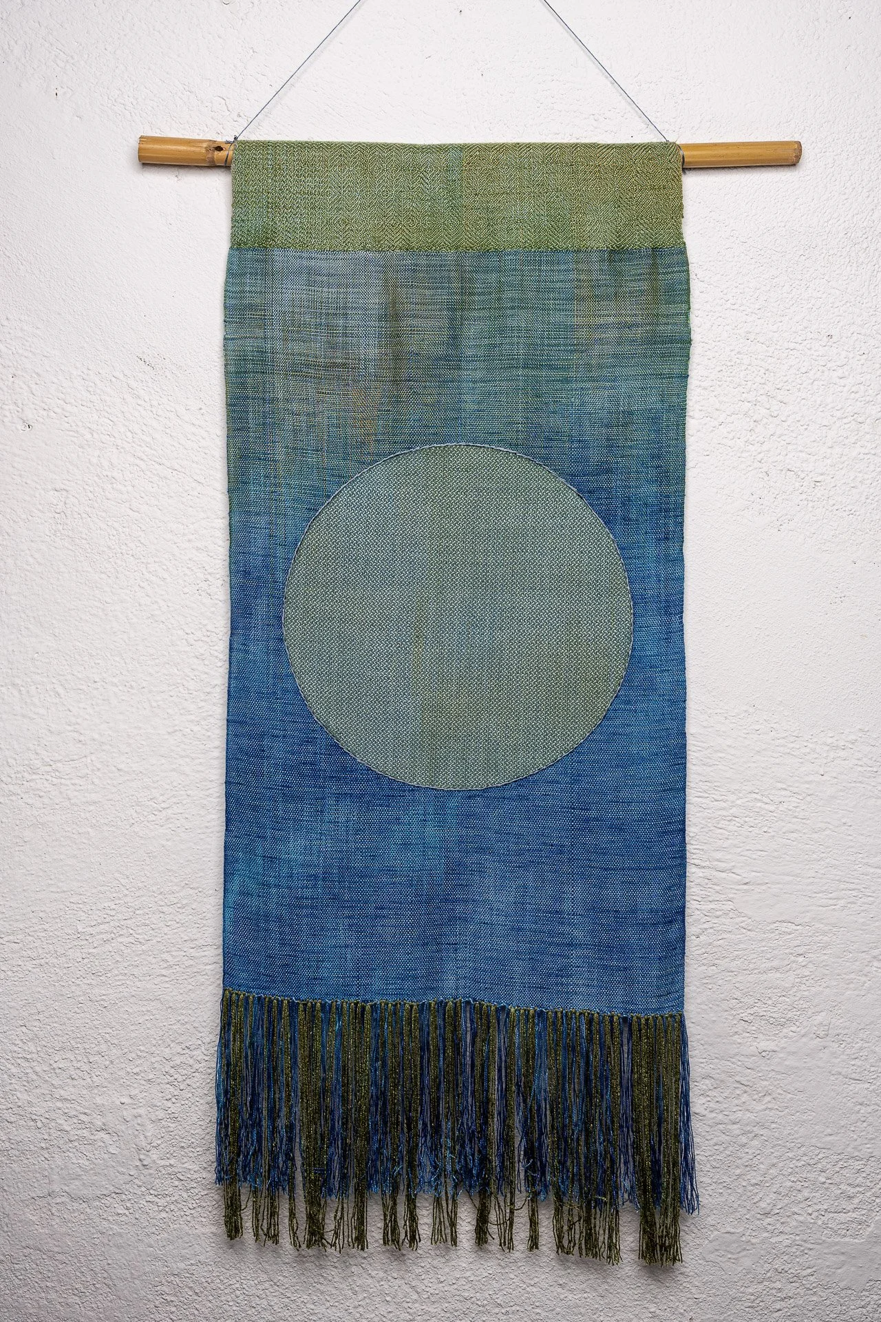Oneness
In honor of the wholeness and unity that a circle represents.  A reminder of Oneness.  
17"x40"
$400