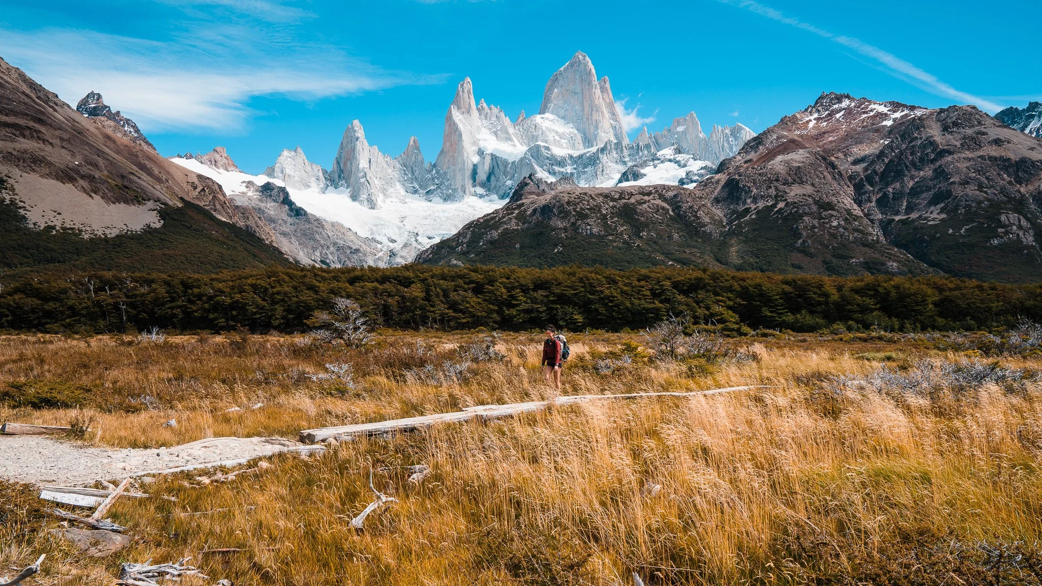 Backpacking on the Sendero al Fitz Roy trail