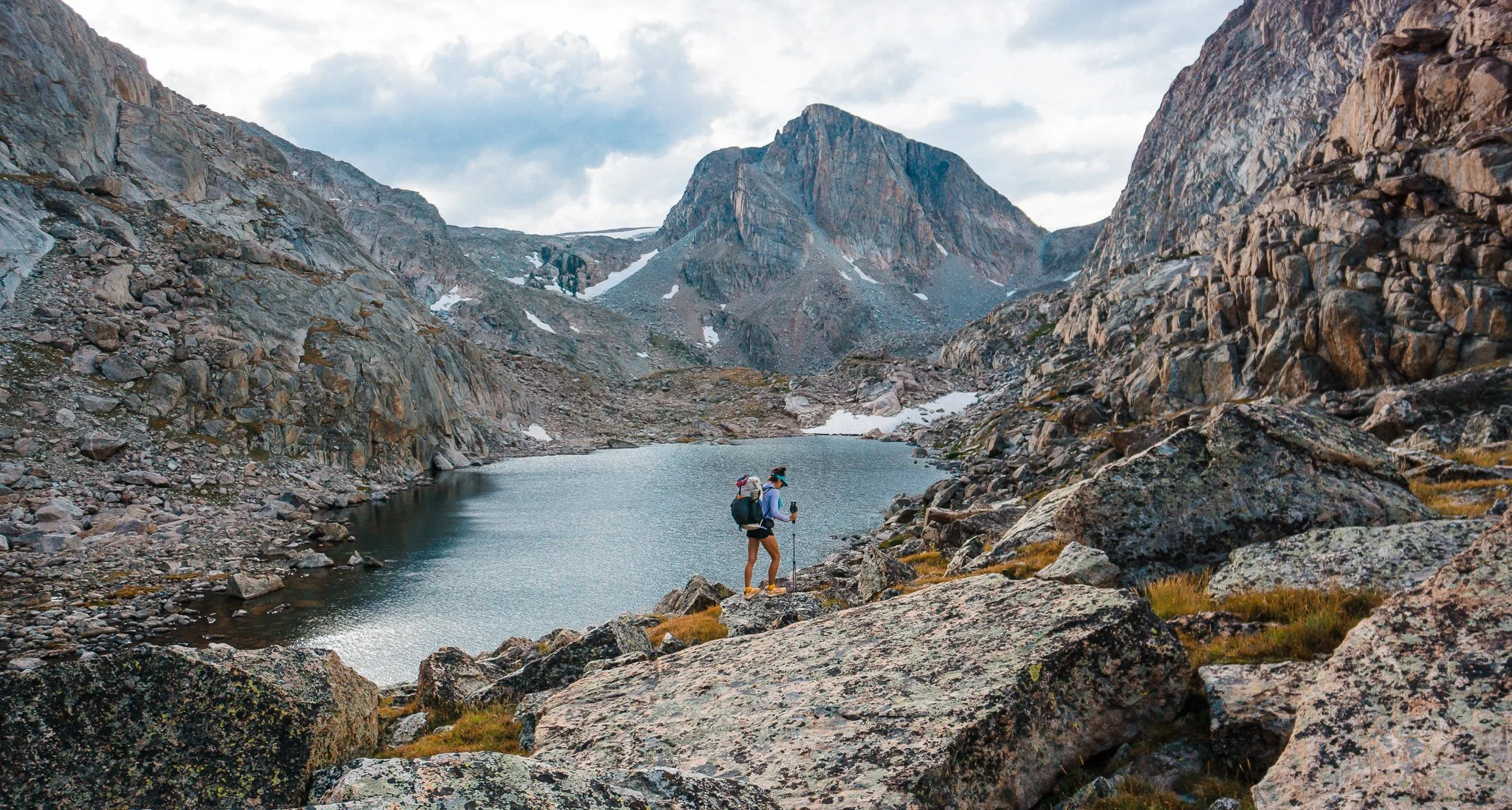 Backpacking in the Wind River mountains, Wyoming