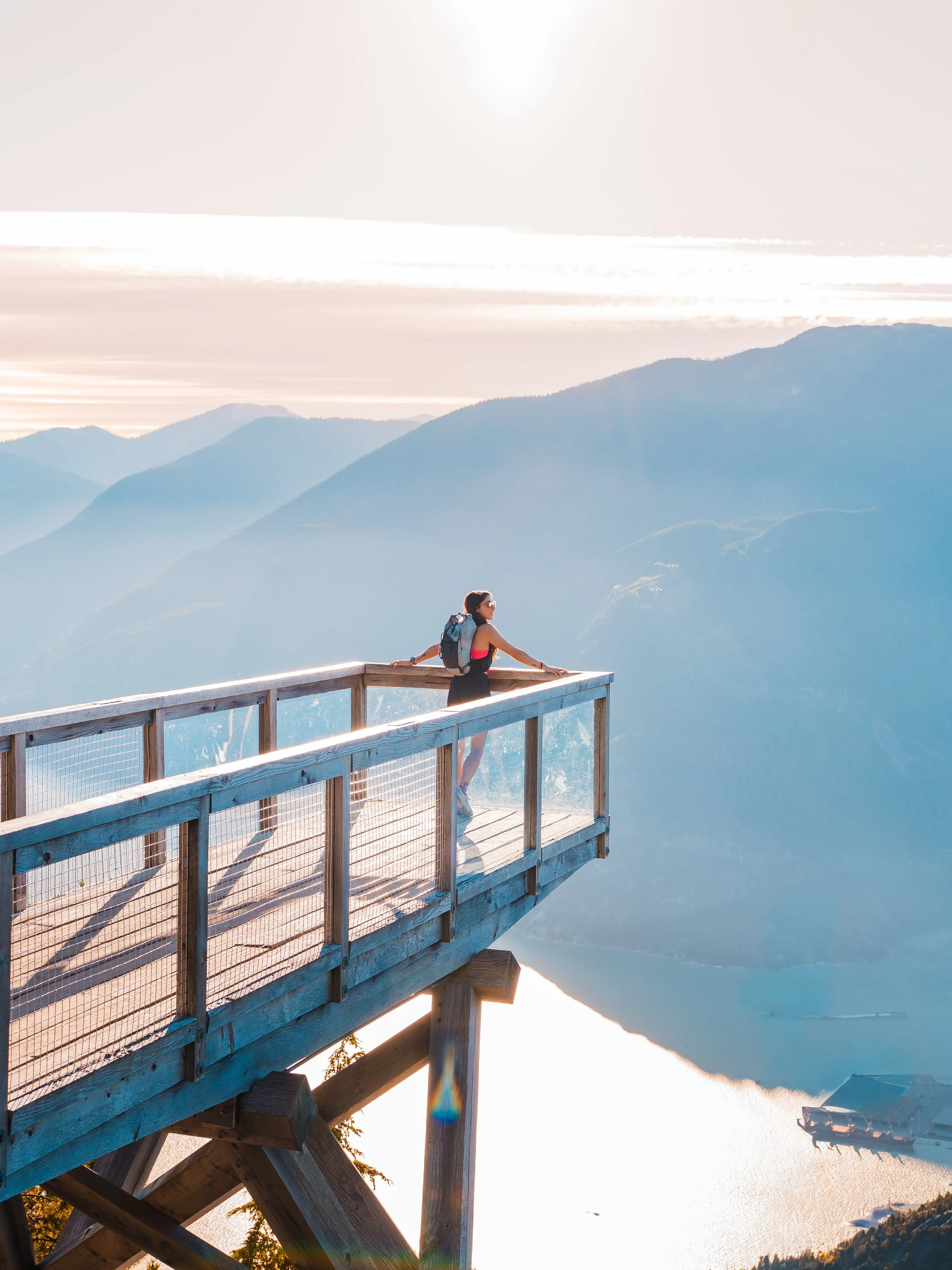 My kind of Friday night 🏔️

It&rsquo;s always a treat to get up above the Howe Sound, and our hike on Friday night was just that!

🥾 We hiked up the climb the last time we were here in January, and this time we did the first section of the climb to