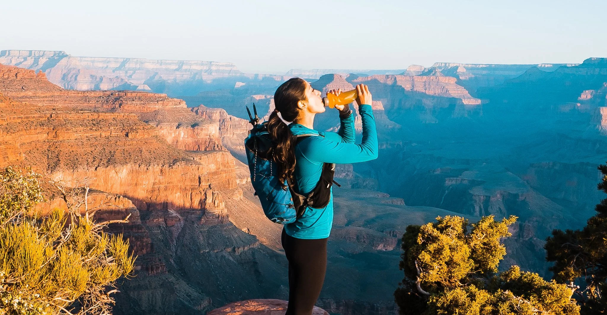 food and drink on the trail run