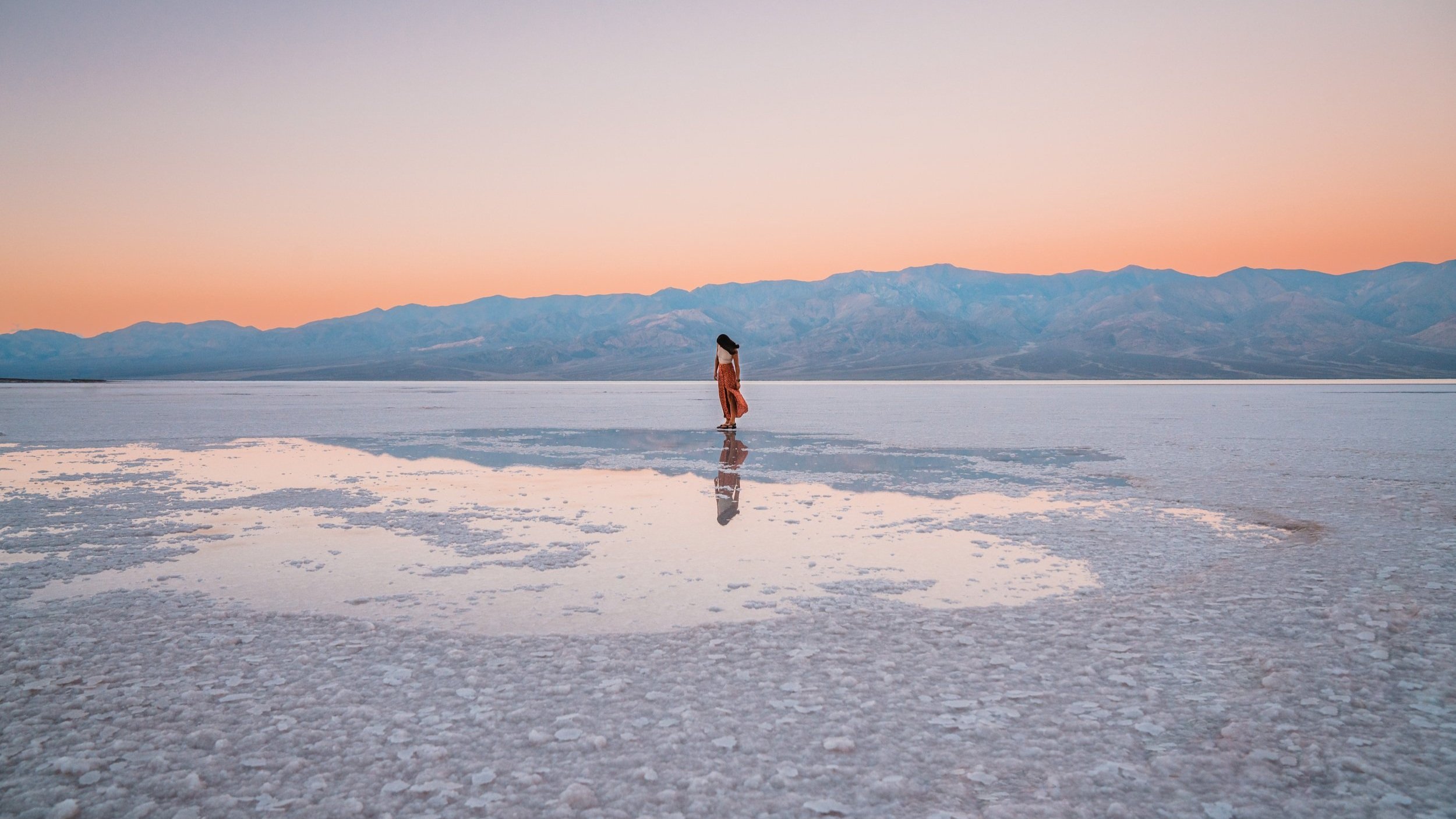 standing near a salt pool