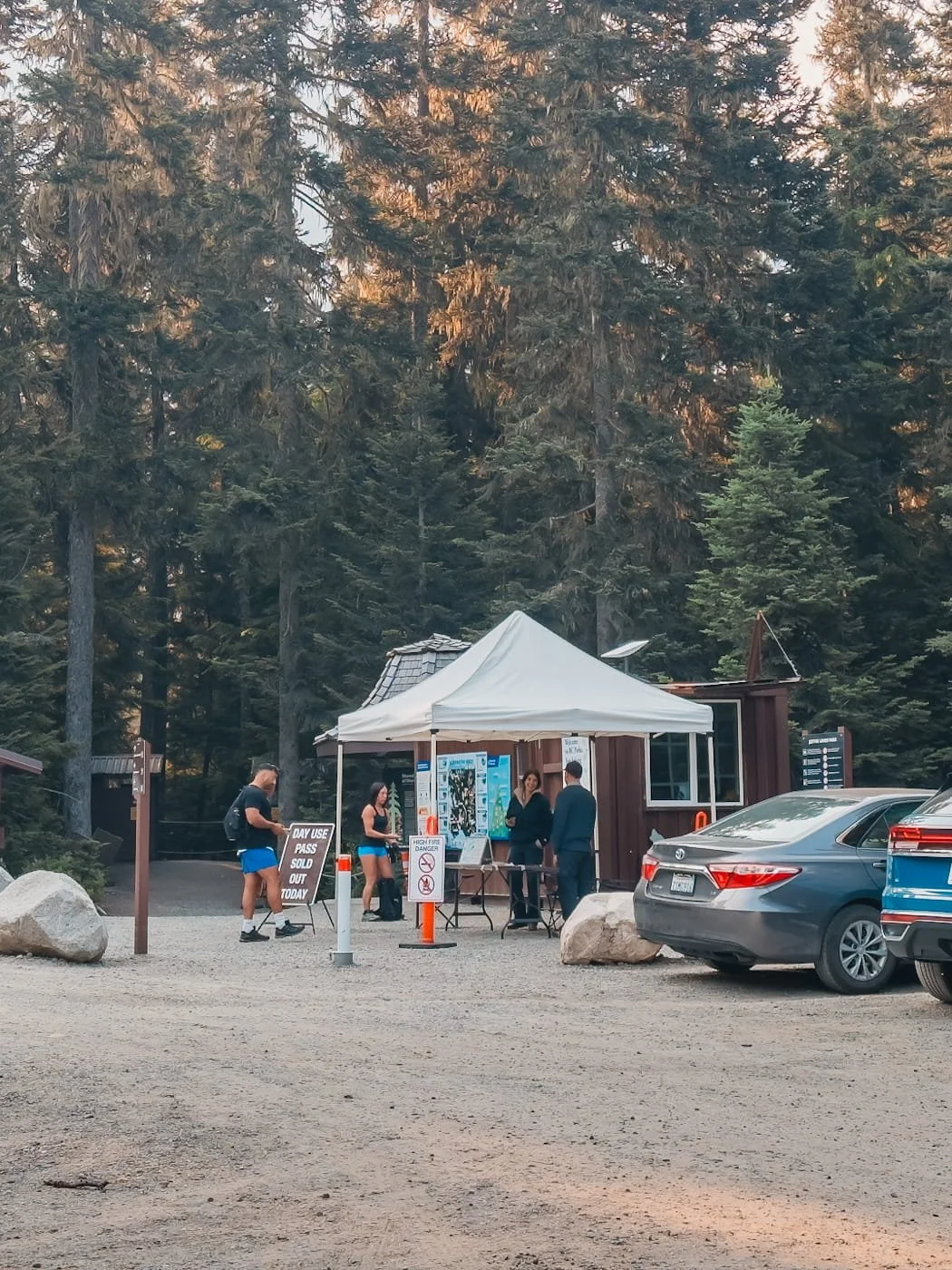 ranger station at Joffre Lakes Trailhead