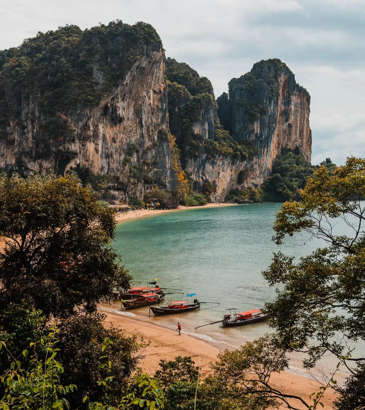 thailand krabi longtailboats