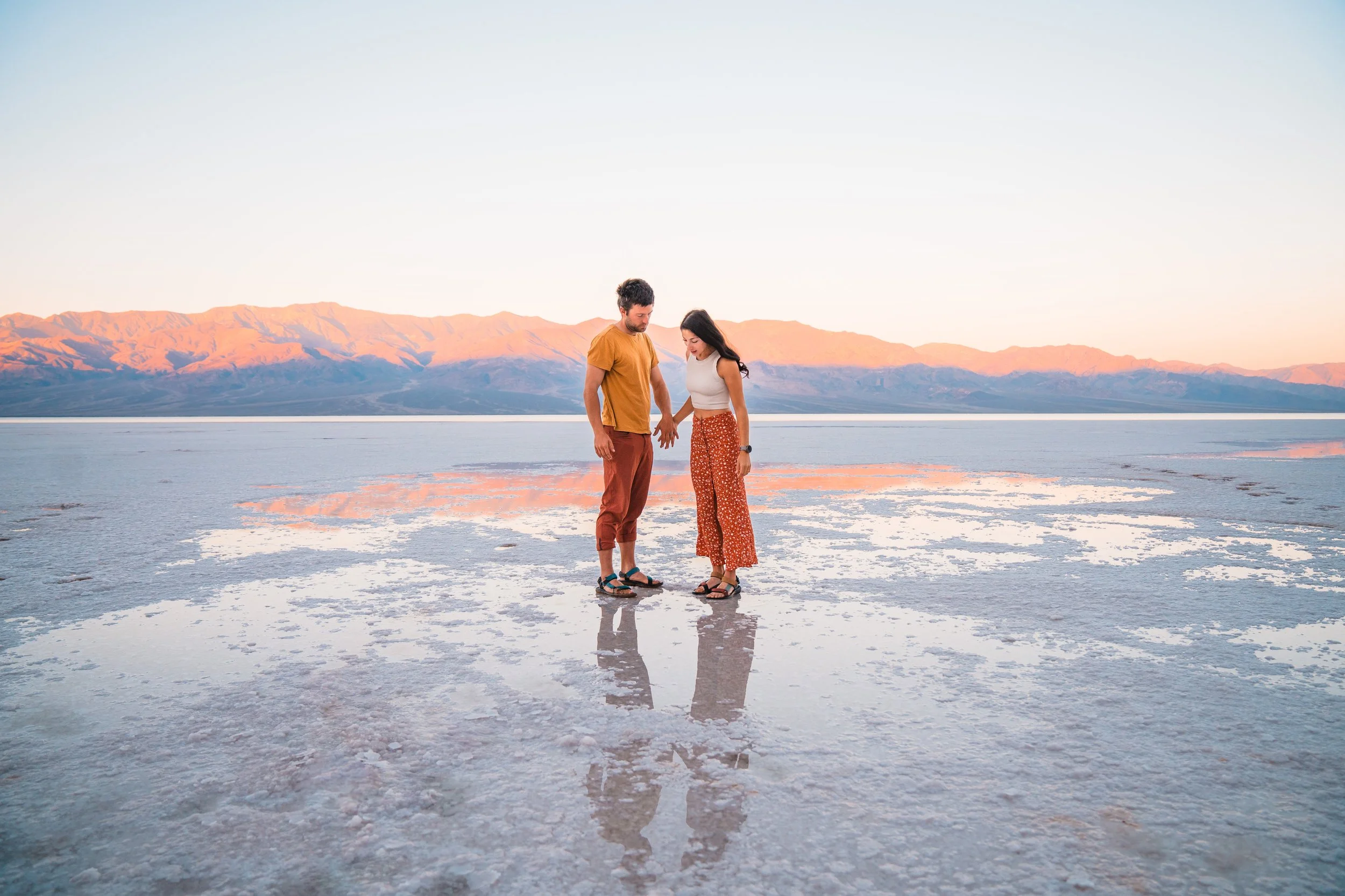 badwater basin covered in water