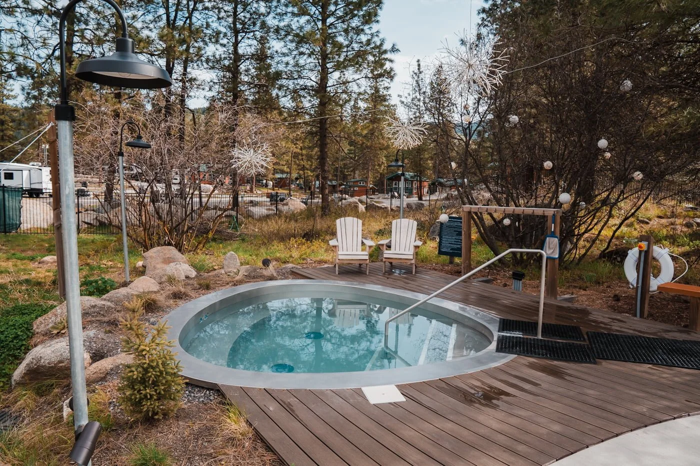 Hot pool at The Springs spa in Leavenworth Washington