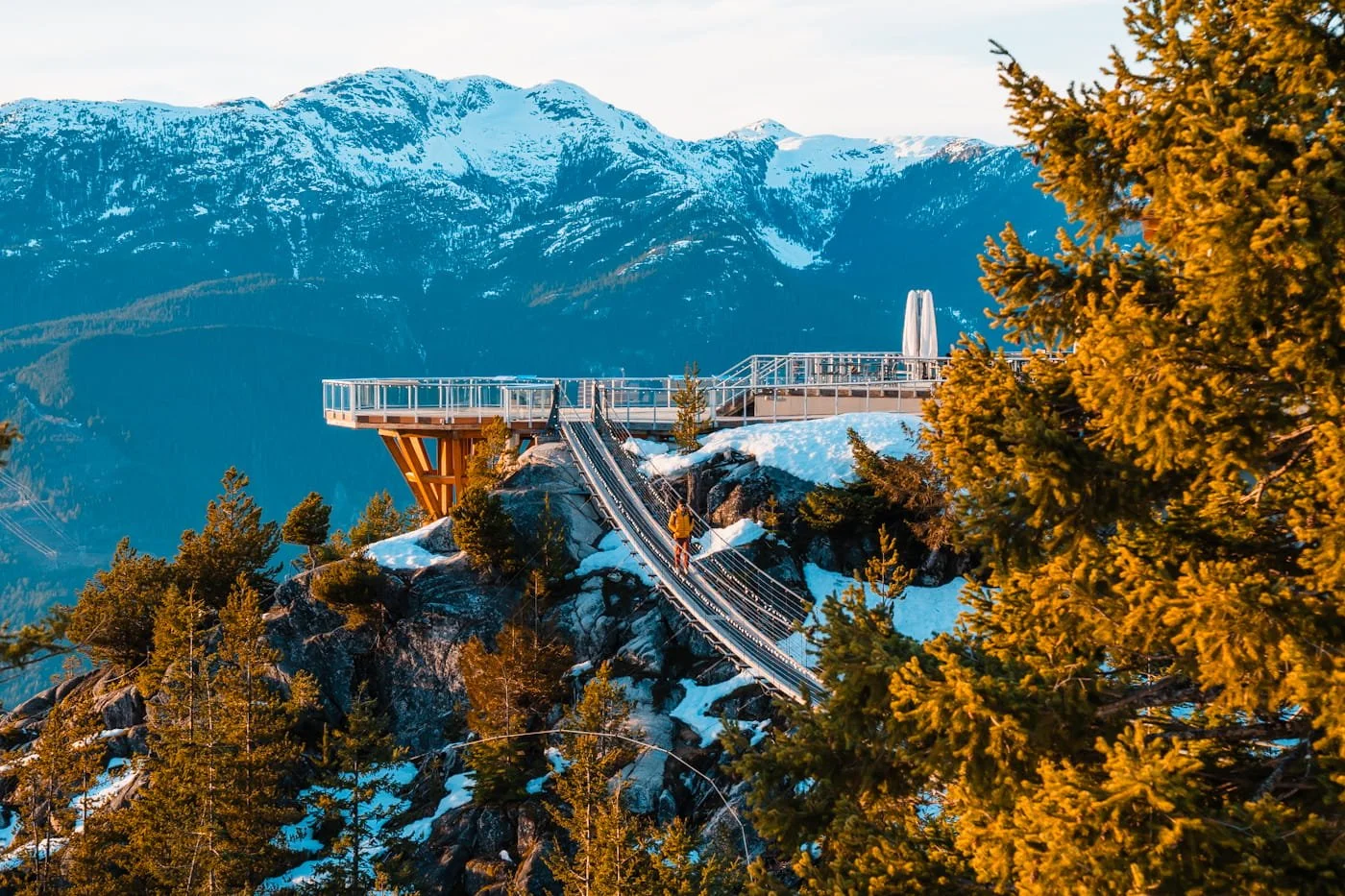 Sky Pilot Suspension bridge at the Sea to Sky Gondola summit